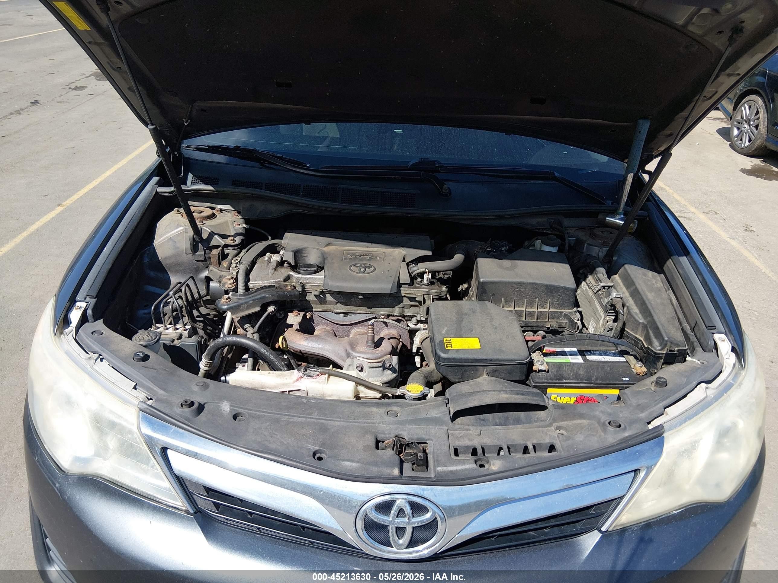2013 Toyota Camry Le Серый vin: 4T1BF1FK8DU651182