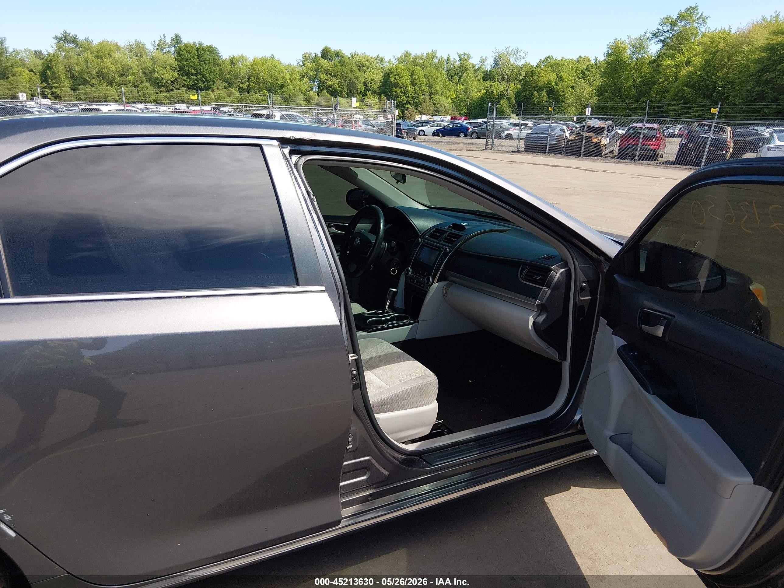 2013 Toyota Camry Le Серый vin: 4T1BF1FK8DU651182