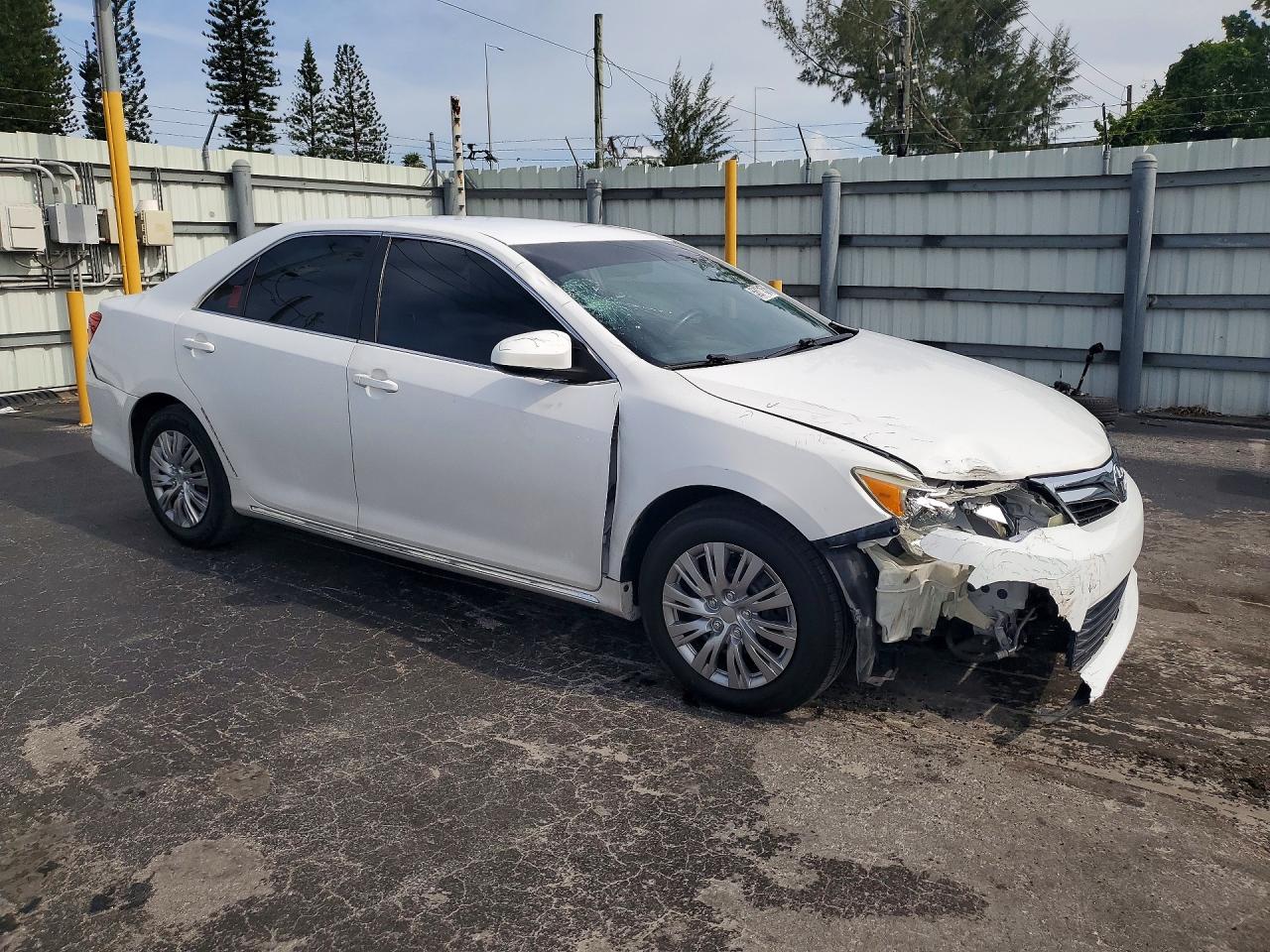 2013 Toyota Camry Le Белый vin: 4T1BF1FK8DU653465