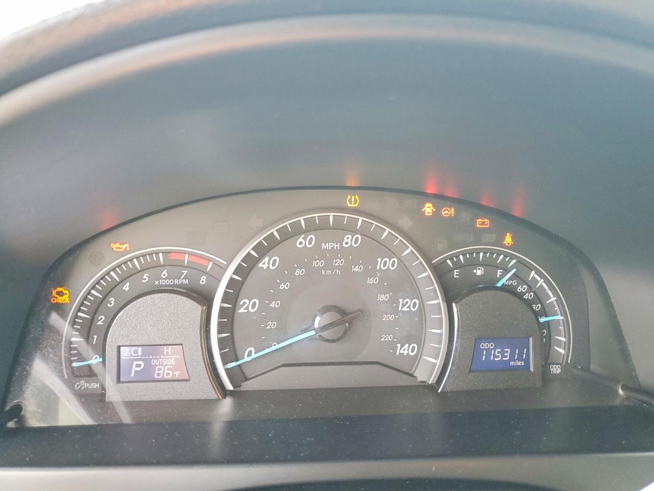 2013 Toyota Camry Le Белый vin: 4T1BF1FK8DU653465