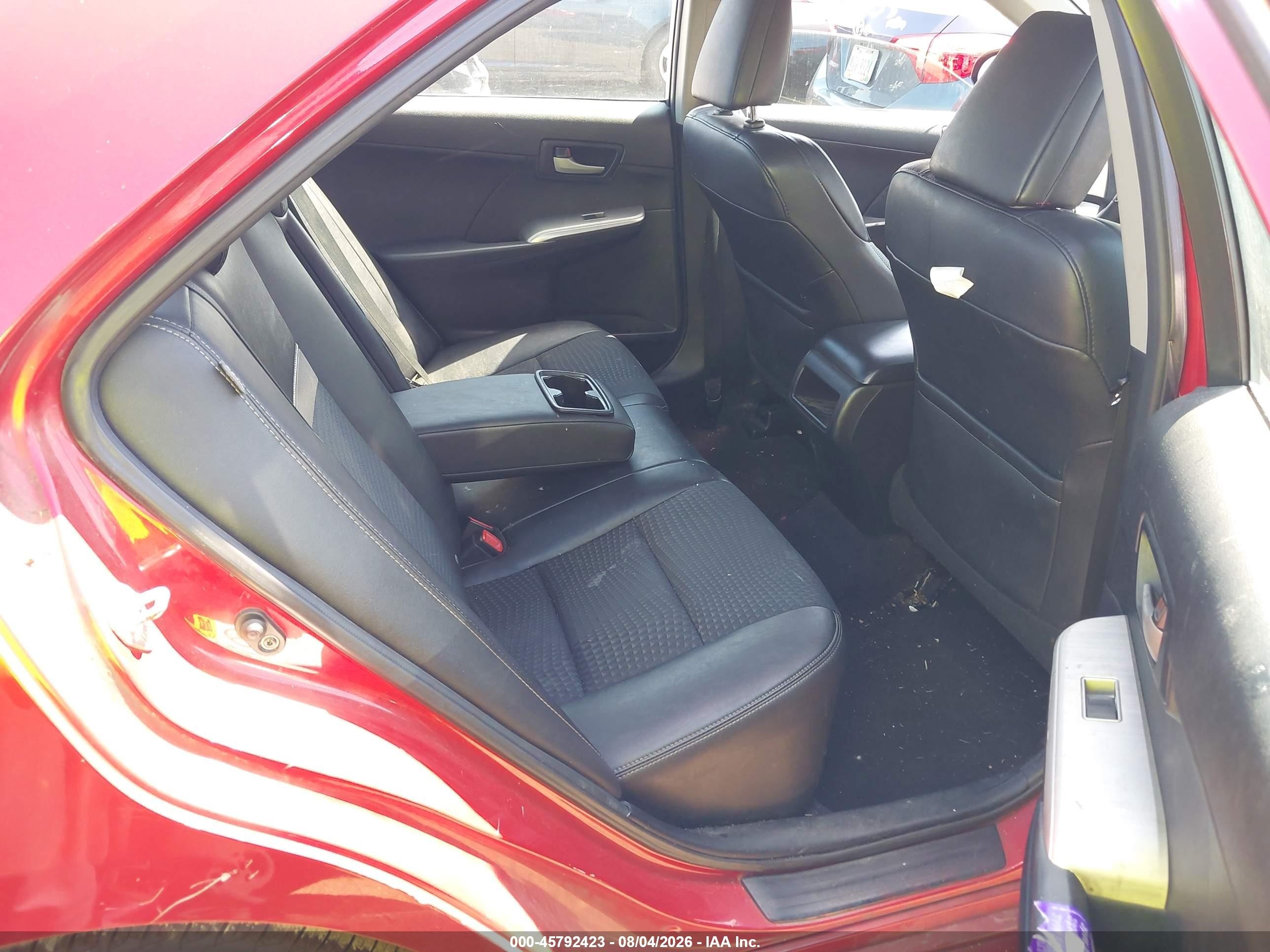 2013 Toyota Camry Se Red vin: 4T1BF1FK8DU665213