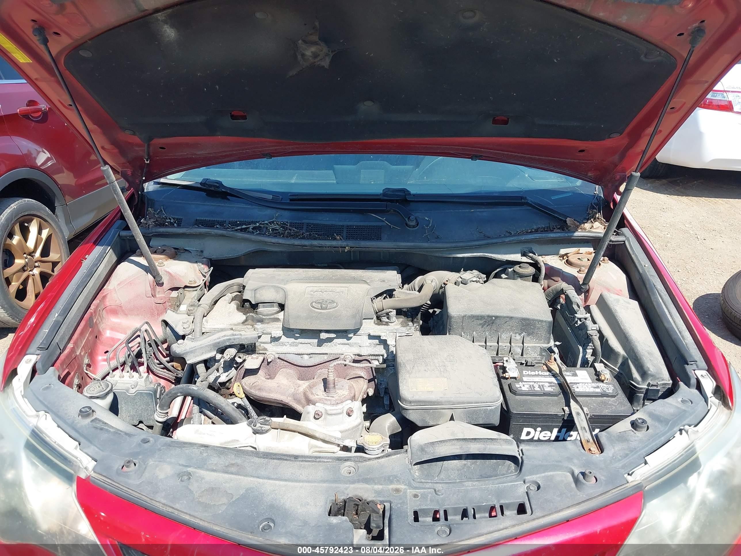 2013 Toyota Camry Se Red vin: 4T1BF1FK8DU665213