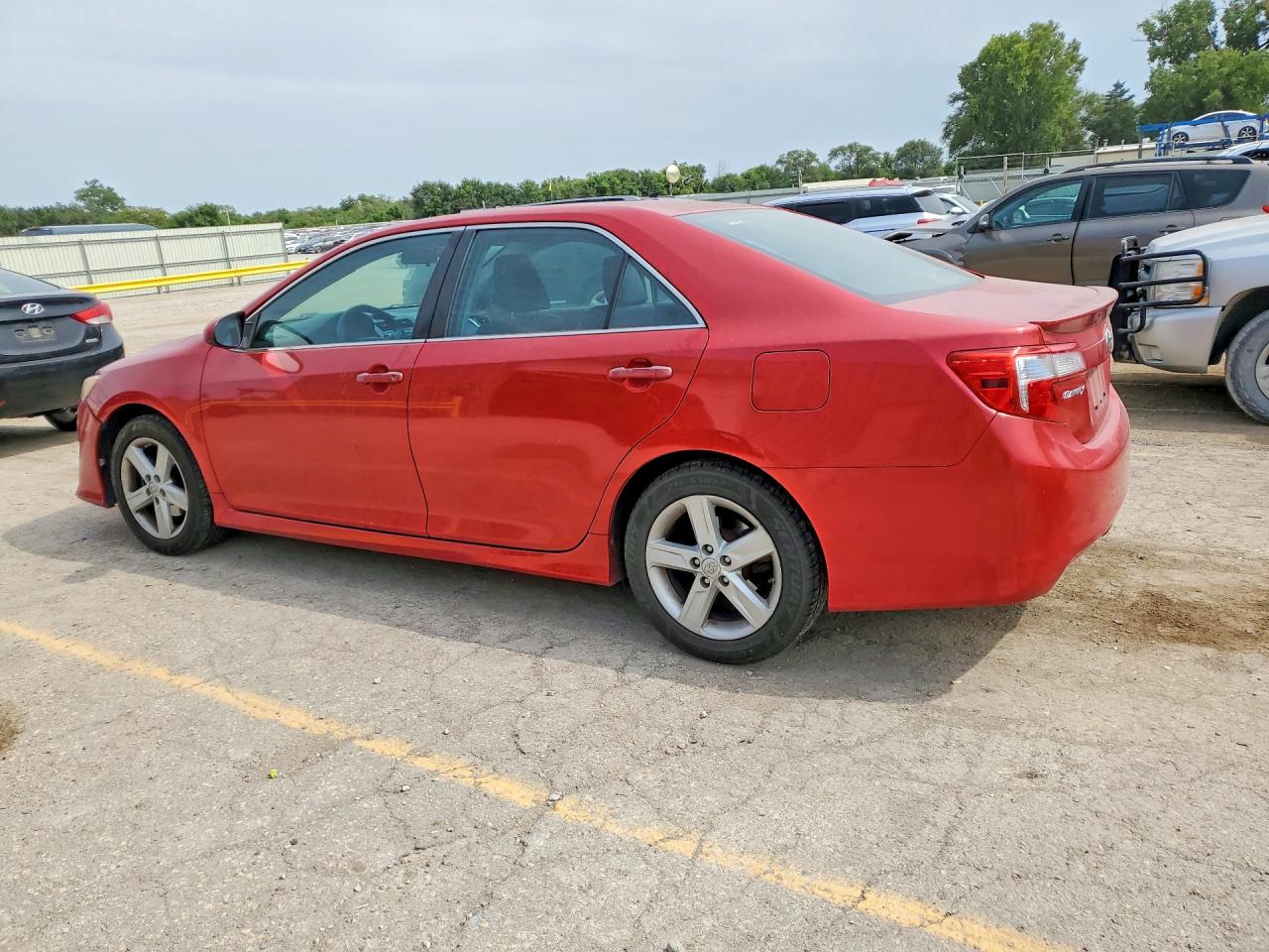2013 Toyota Camry Se Red vin: 4T1BF1FK8DU676244