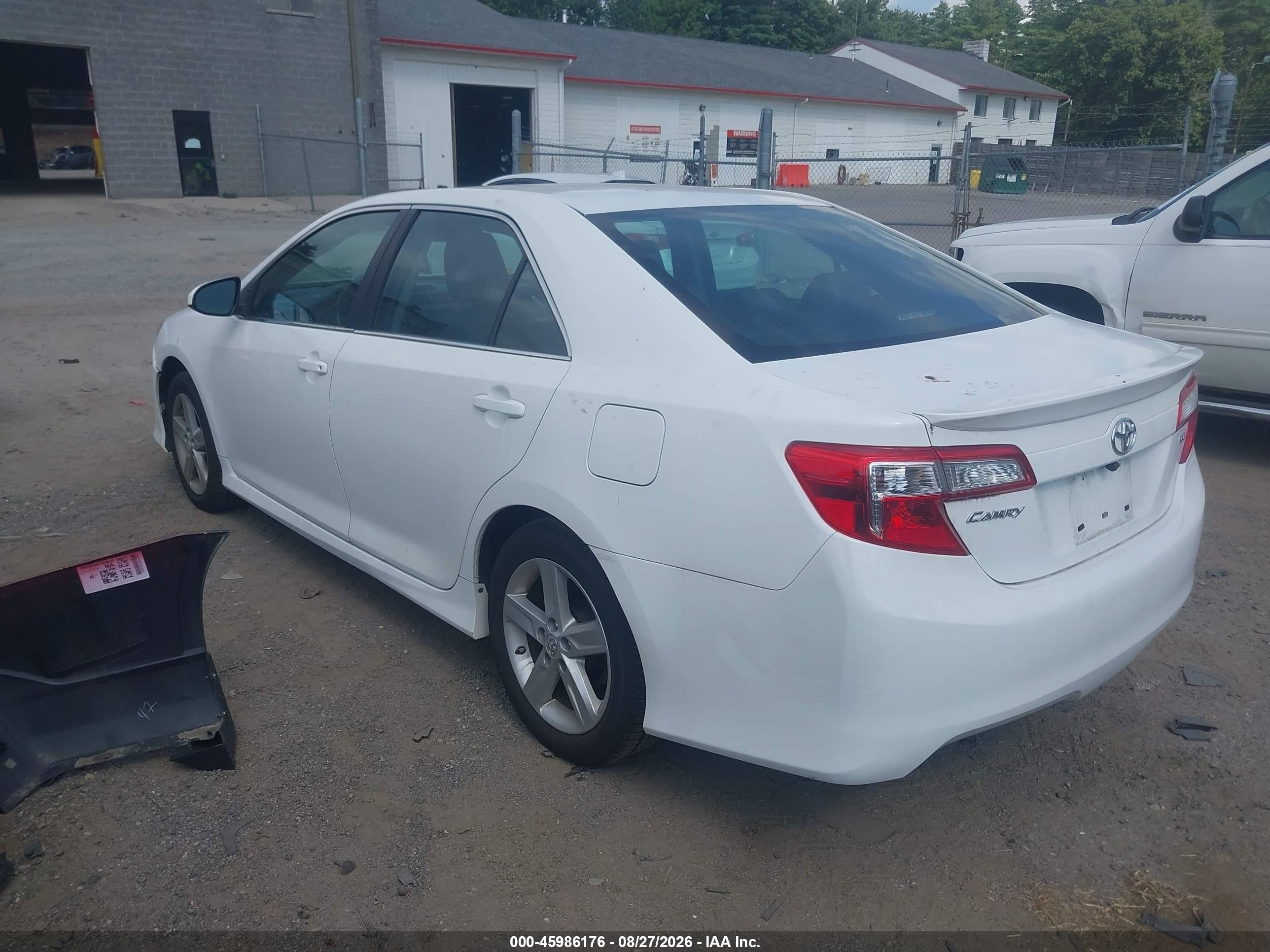 2013 Toyota Camry Se White vin: 4T1BF1FK8DU687583