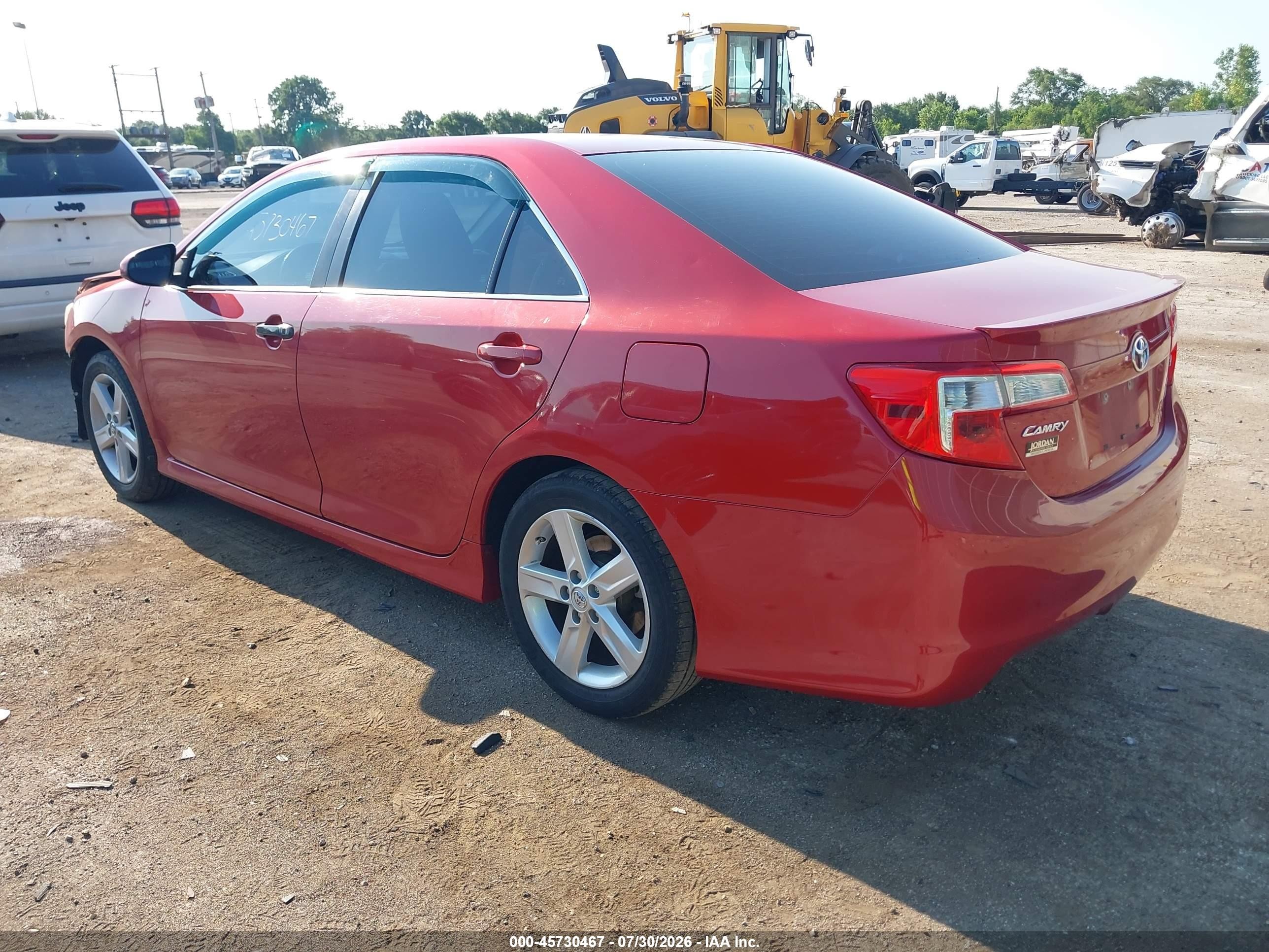 2013 Toyota Camry Se Red vin: 4T1BF1FK8DU709081