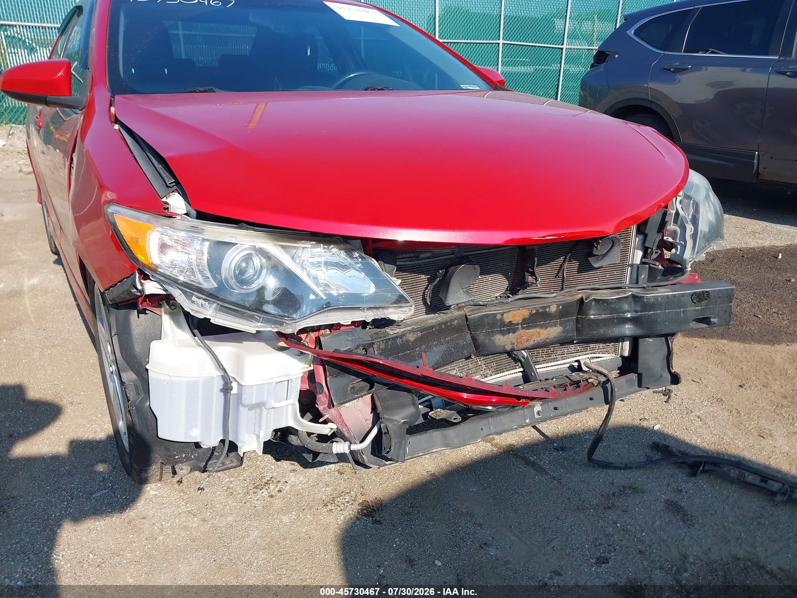 2013 Toyota Camry Se Red vin: 4T1BF1FK8DU709081