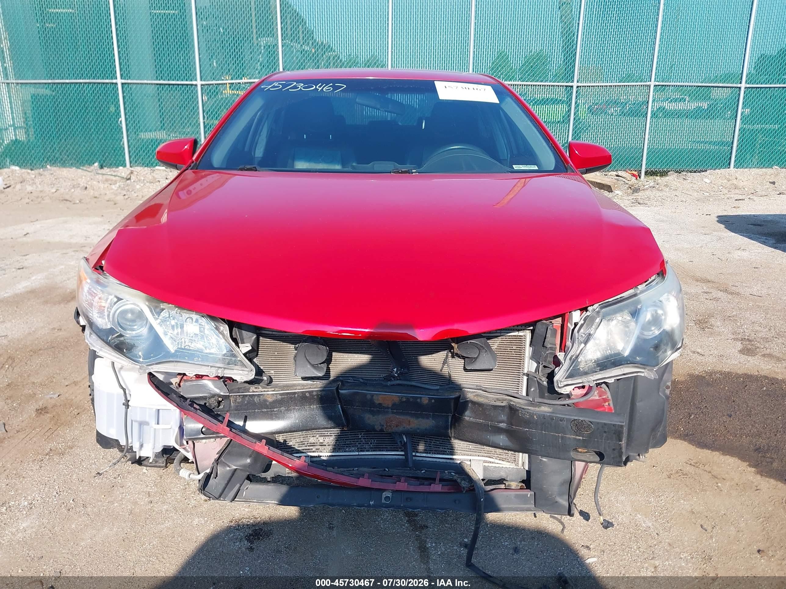 2013 Toyota Camry Se Red vin: 4T1BF1FK8DU709081