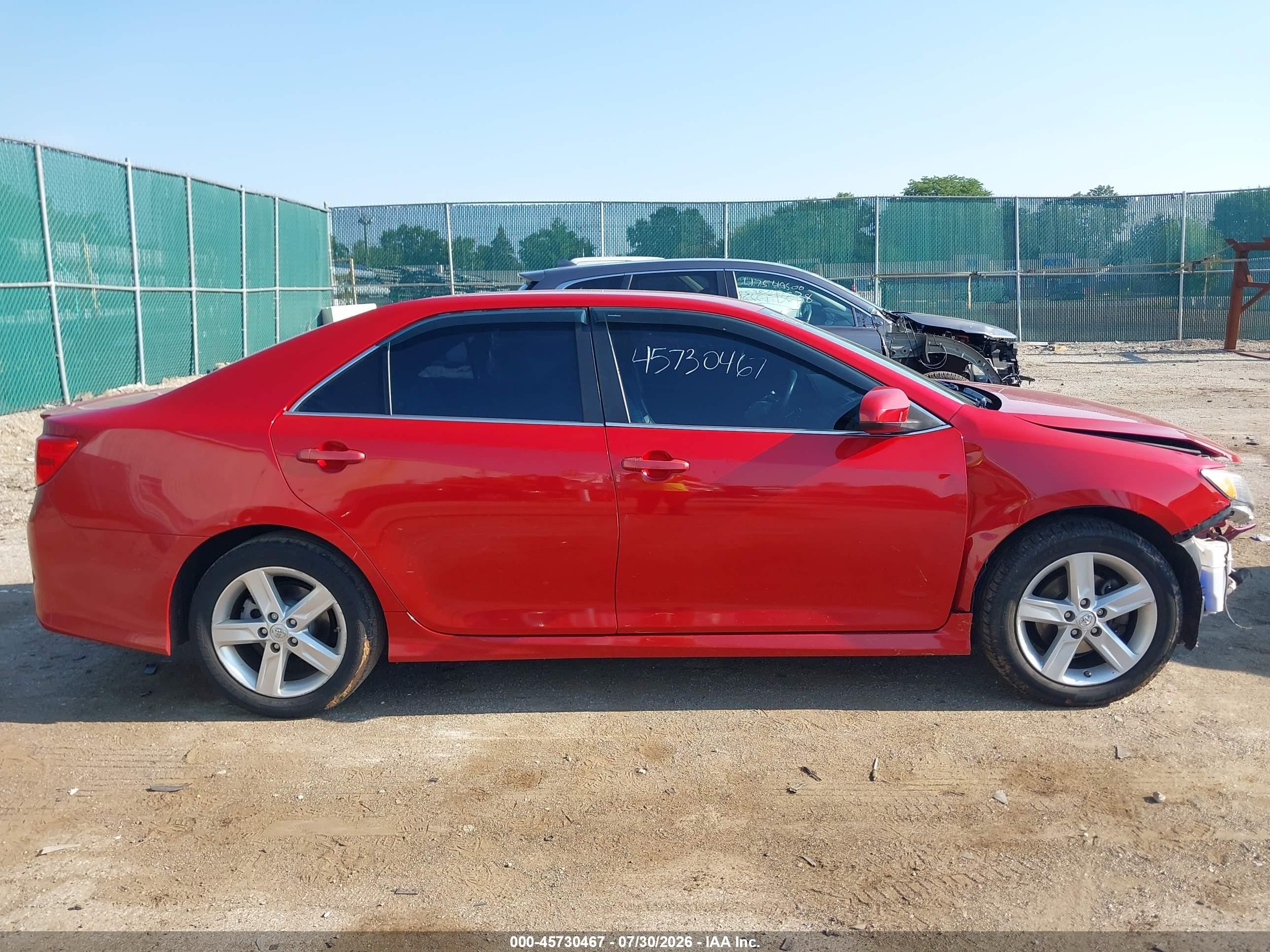 2013 Toyota Camry Se Red vin: 4T1BF1FK8DU709081