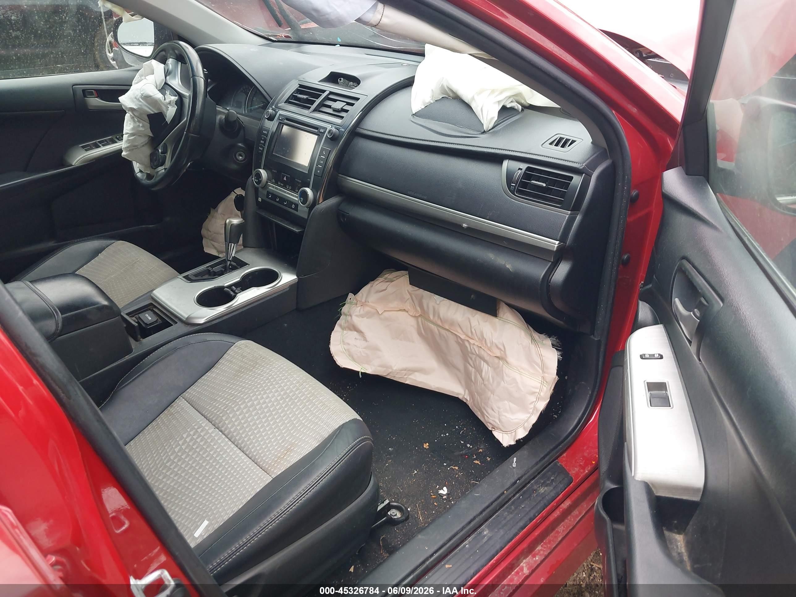 2013 Toyota Camry Se Red vin: 4T1BF1FK8DU709775