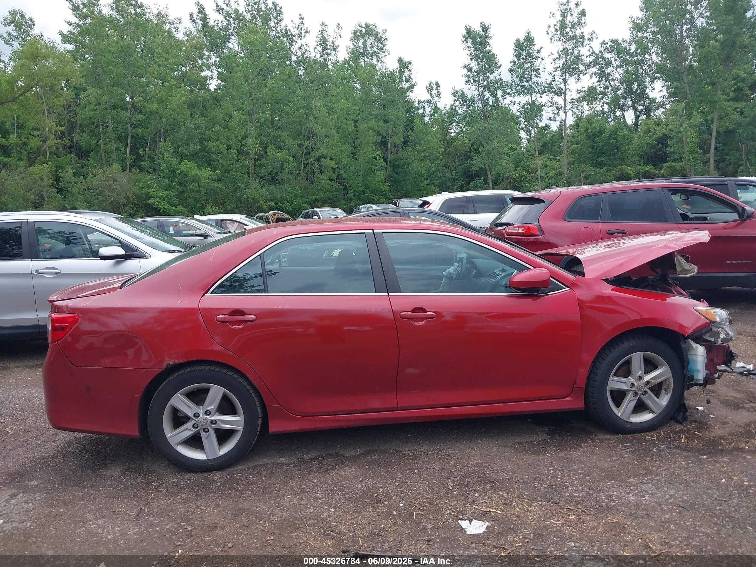 2013 Toyota Camry Se Red vin: 4T1BF1FK8DU709775