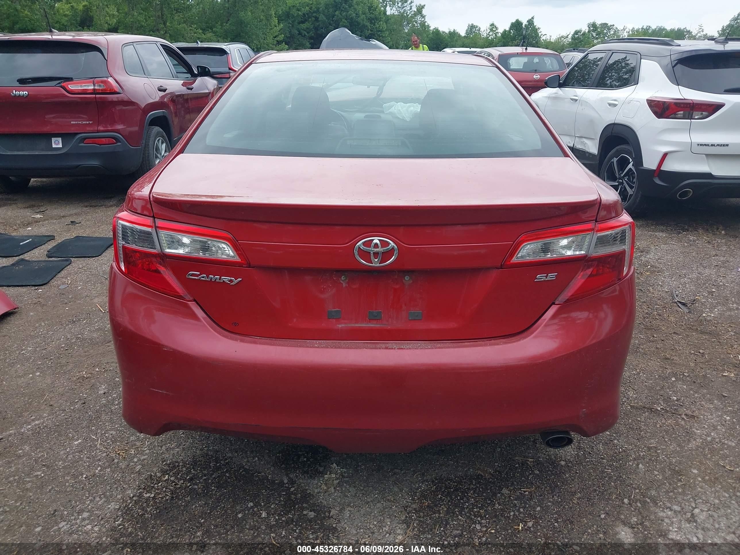 2013 Toyota Camry Se Red vin: 4T1BF1FK8DU709775