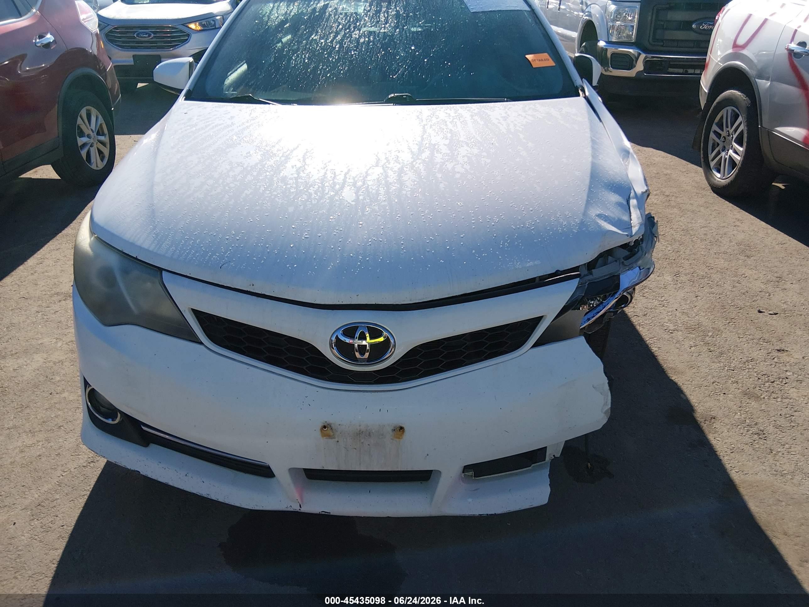 2013 Toyota Camry Se White vin: 4T1BF1FK8DU712806
