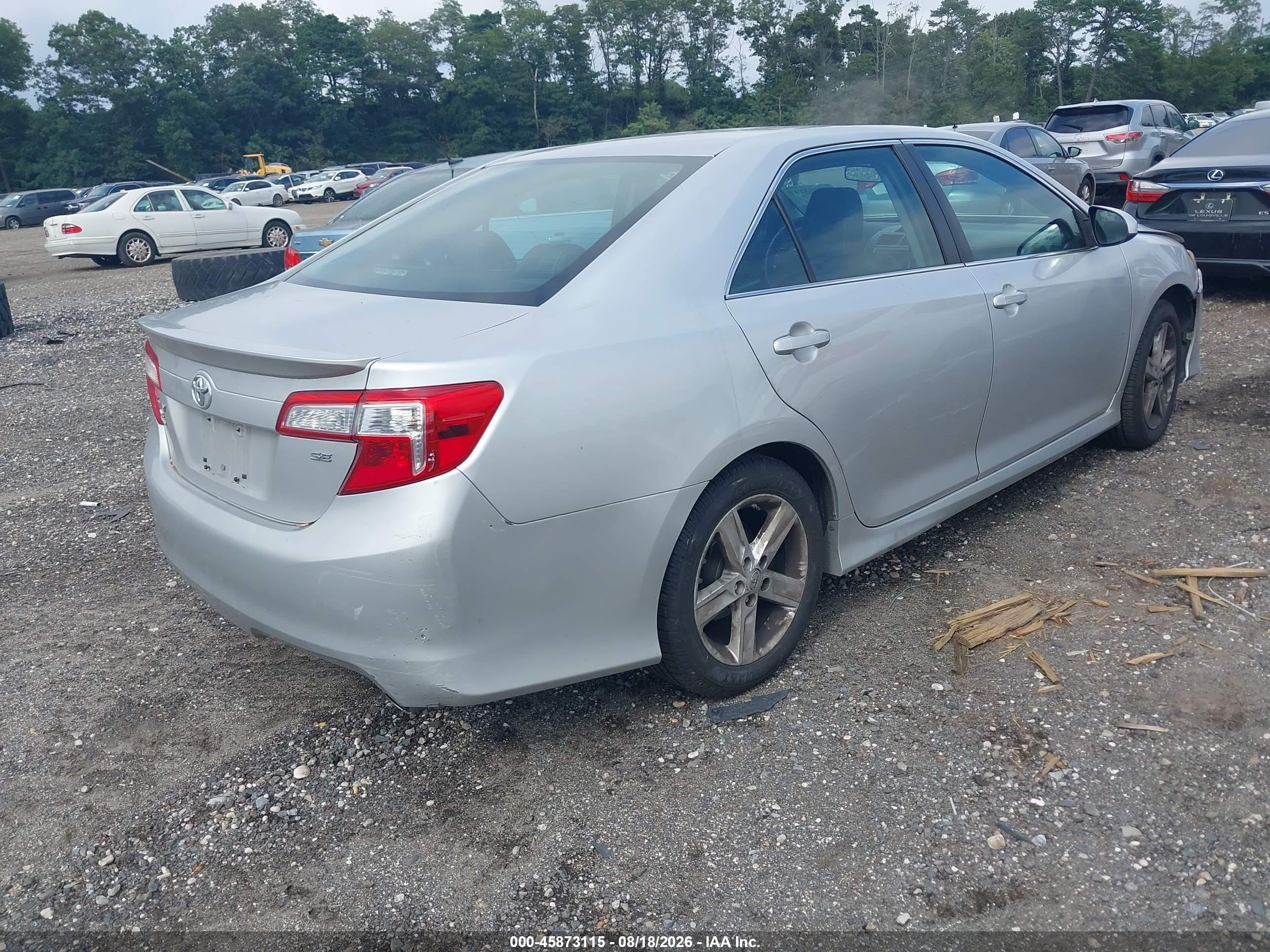 2013 Toyota Camry Se Silver vin: 4T1BF1FK8DU721988