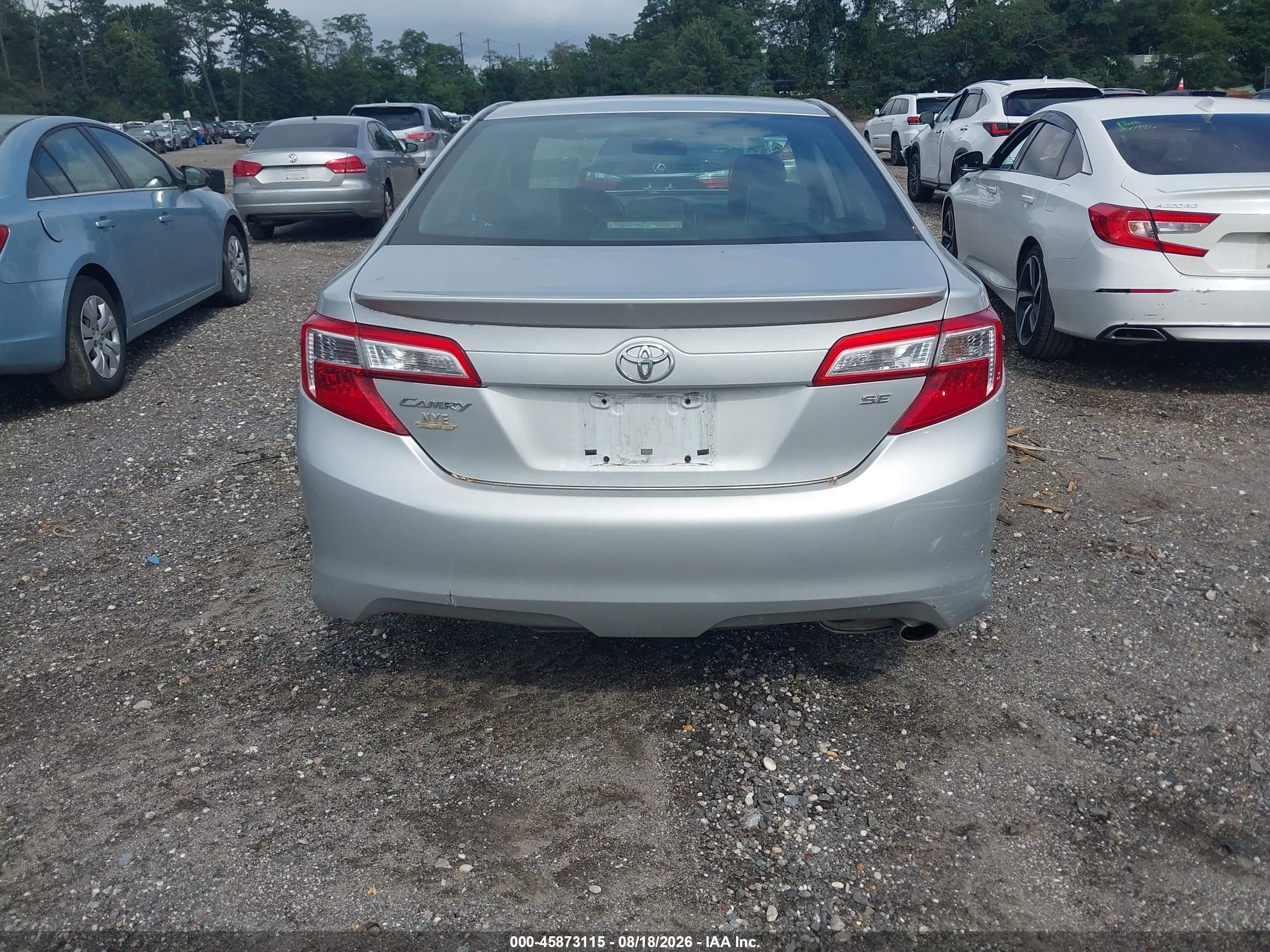 2013 Toyota Camry Se Silver vin: 4T1BF1FK8DU721988