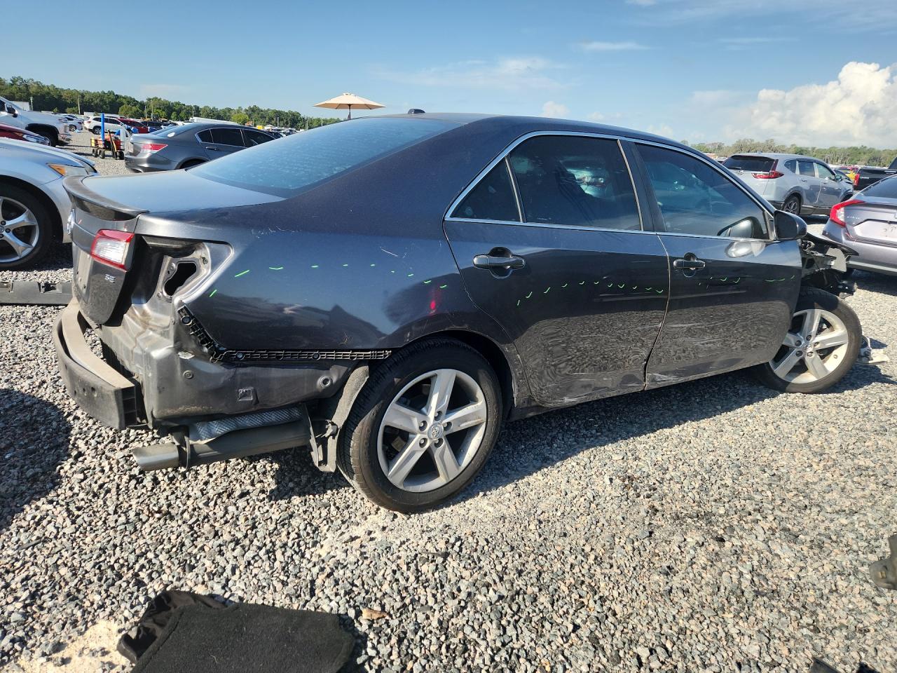 2014 Toyota Camry Se Серый vin: 4T1BF1FK8EU315016