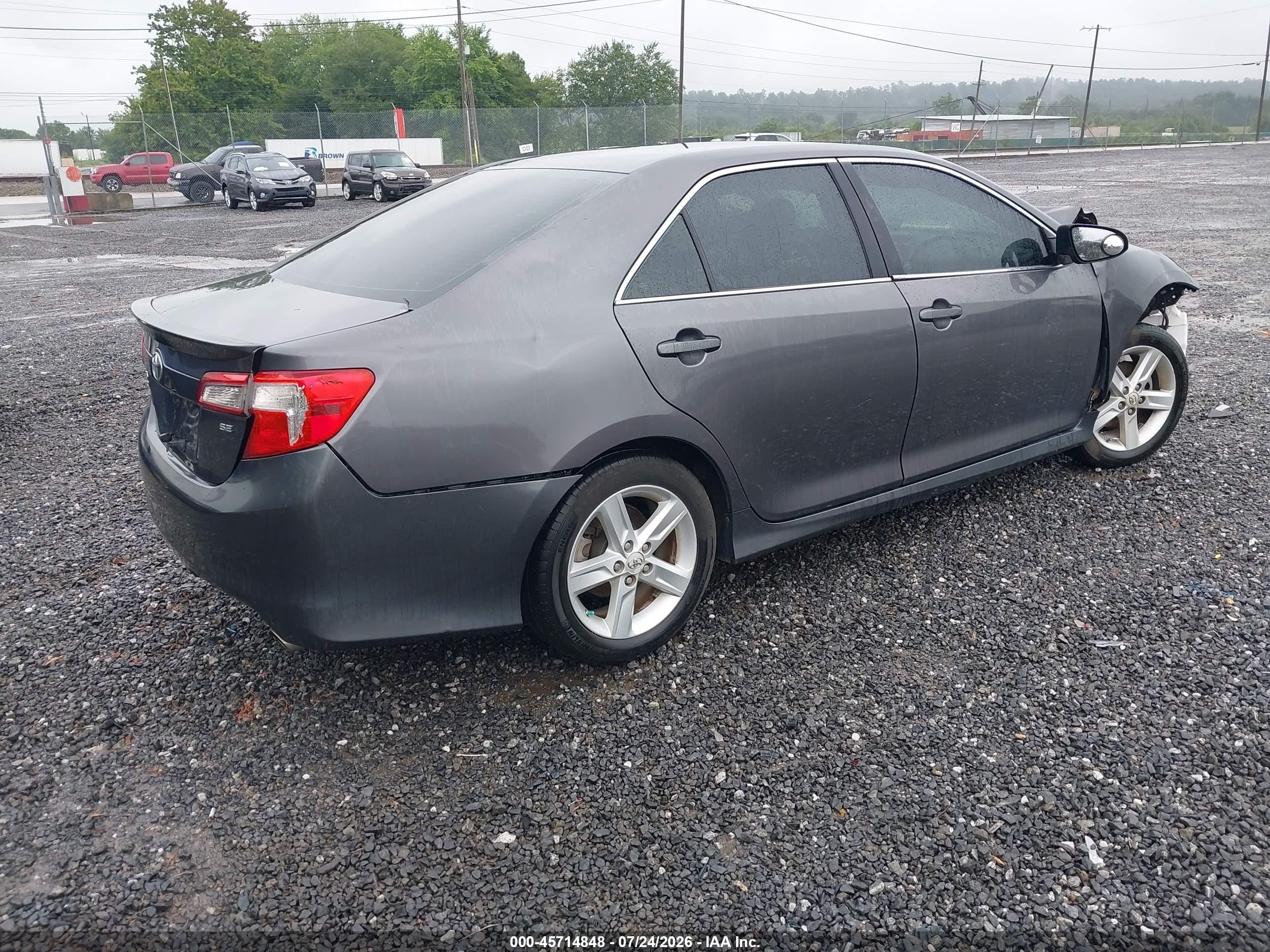 2014 Toyota Camry Se Gray vin: 4T1BF1FK8EU322063