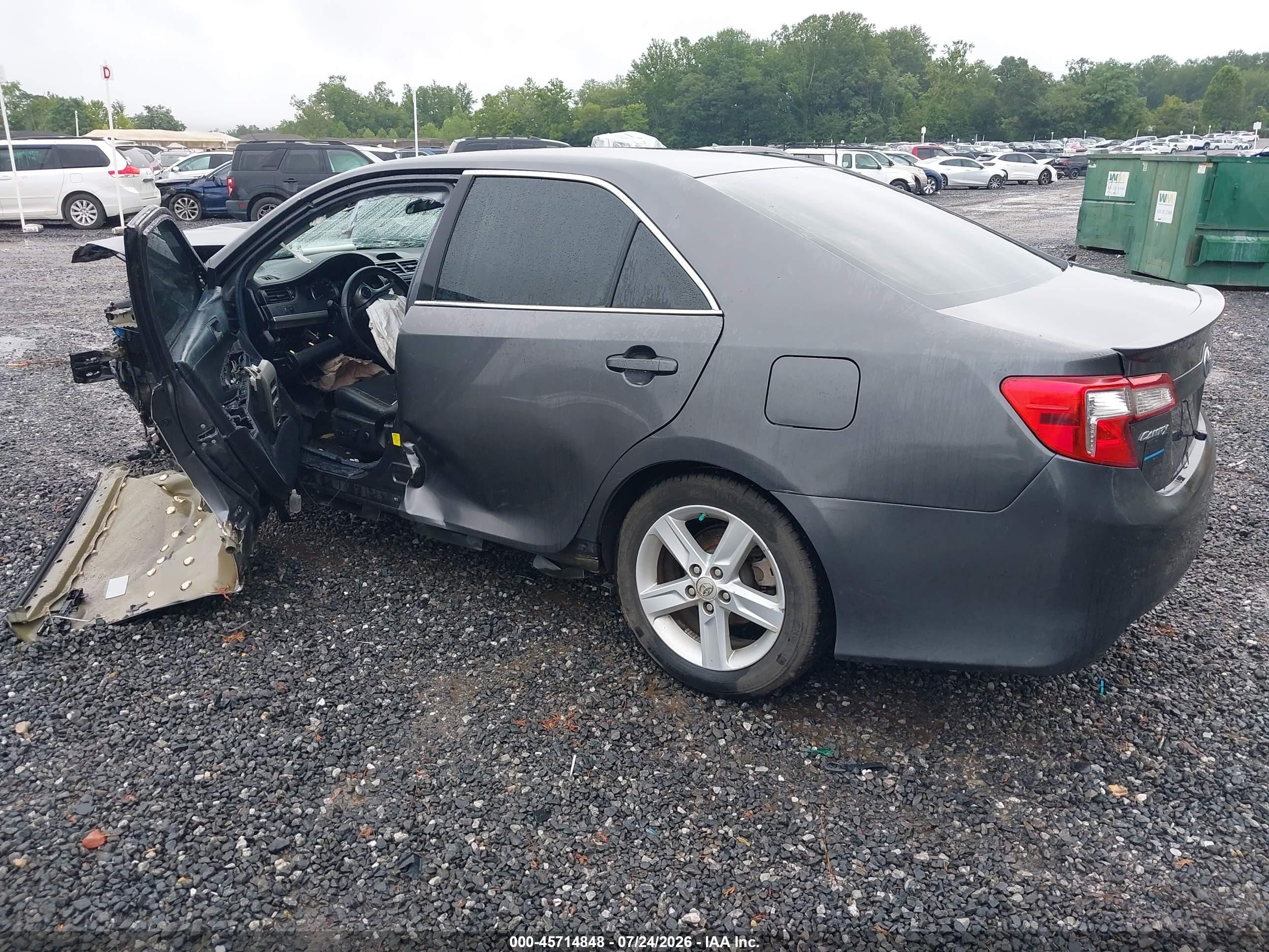 2014 Toyota Camry Se Gray vin: 4T1BF1FK8EU322063