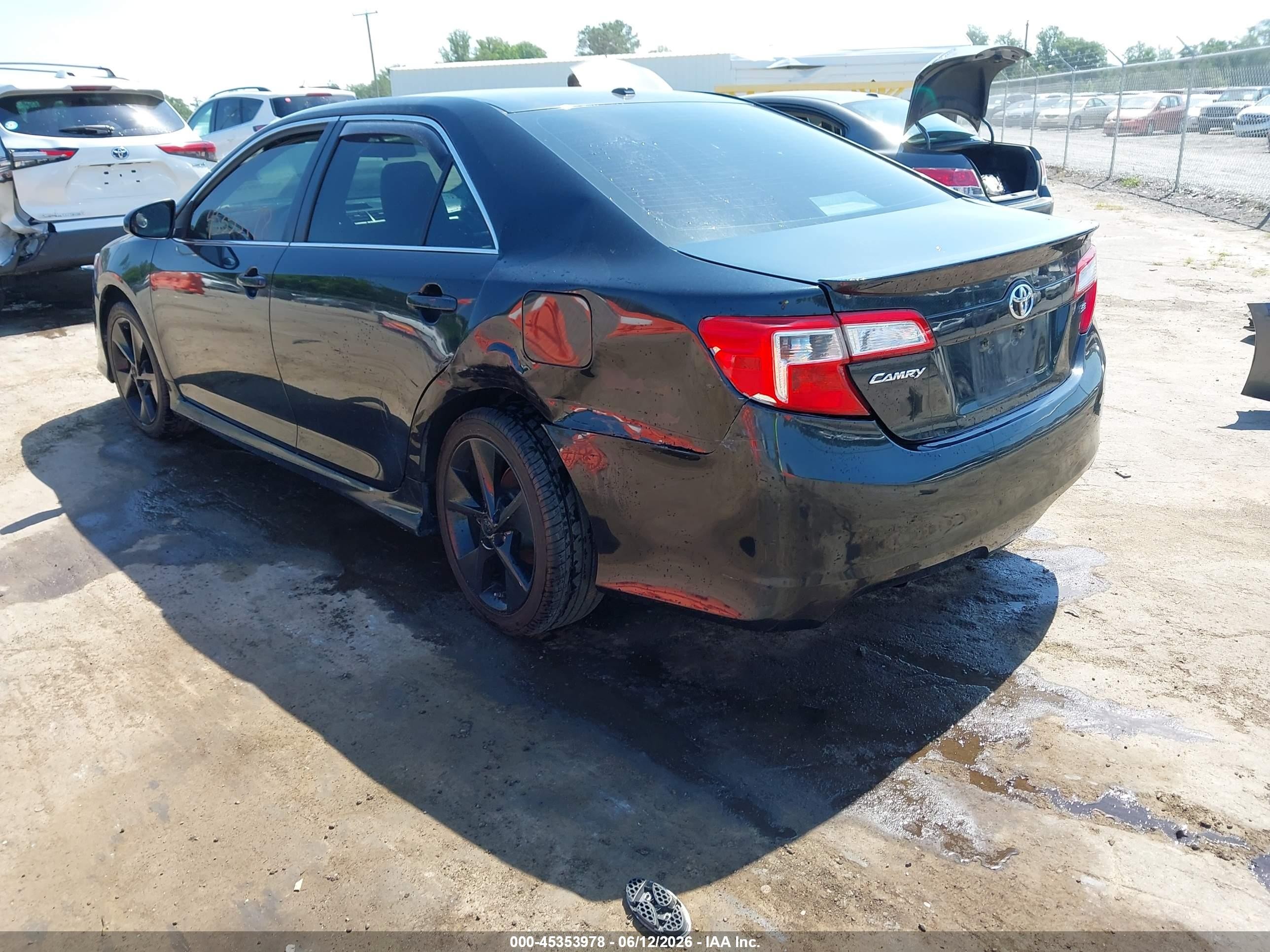 2014 Toyota Camry Se Sport Blue vin: 4T1BF1FK8EU328624