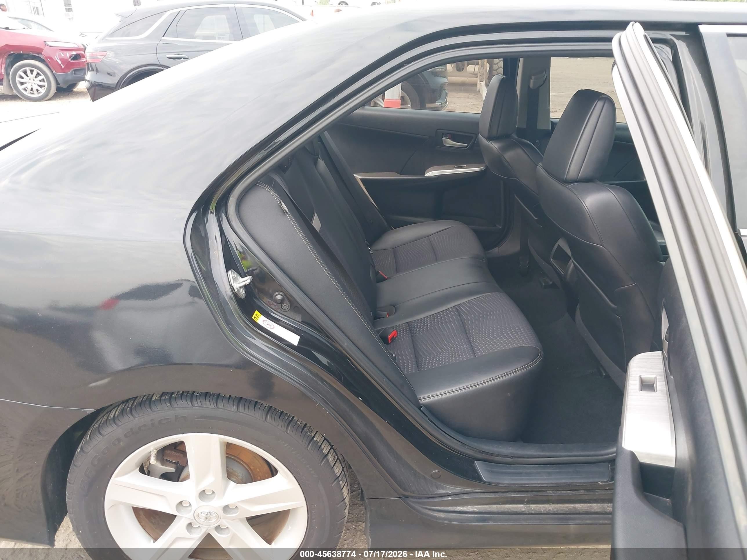 2014 Toyota Camry Se Черный vin: 4T1BF1FK8EU331233