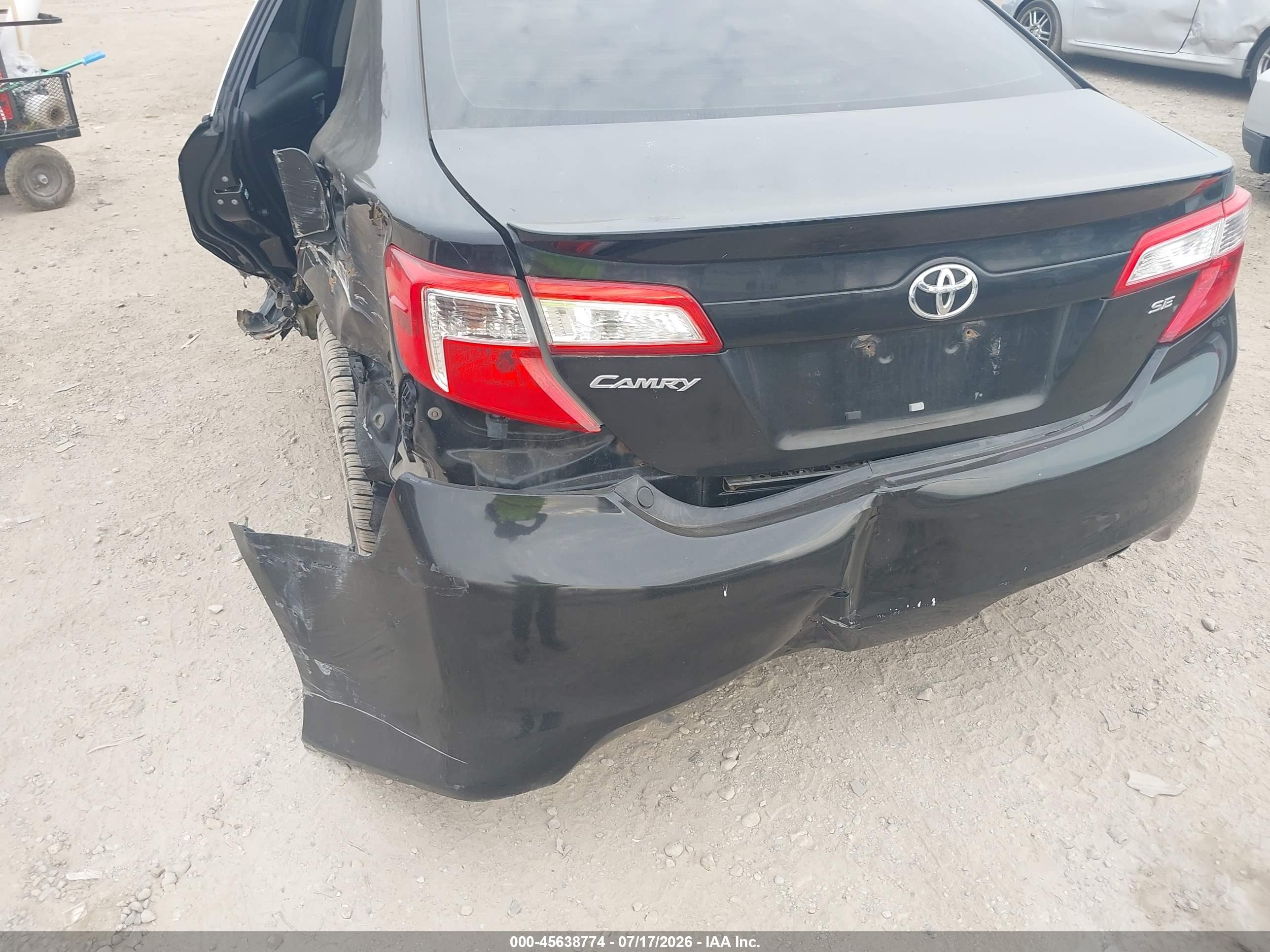 2014 Toyota Camry Se Черный vin: 4T1BF1FK8EU331233