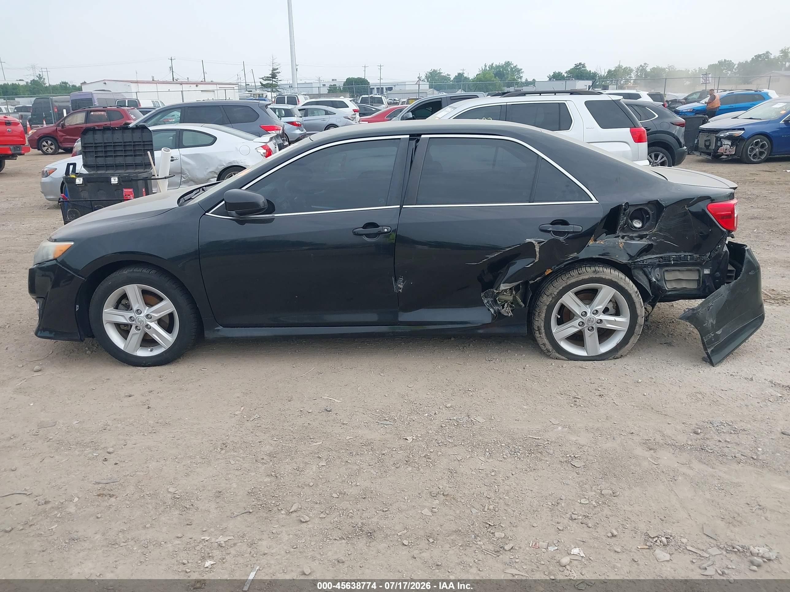 2014 Toyota Camry Se Черный vin: 4T1BF1FK8EU331233