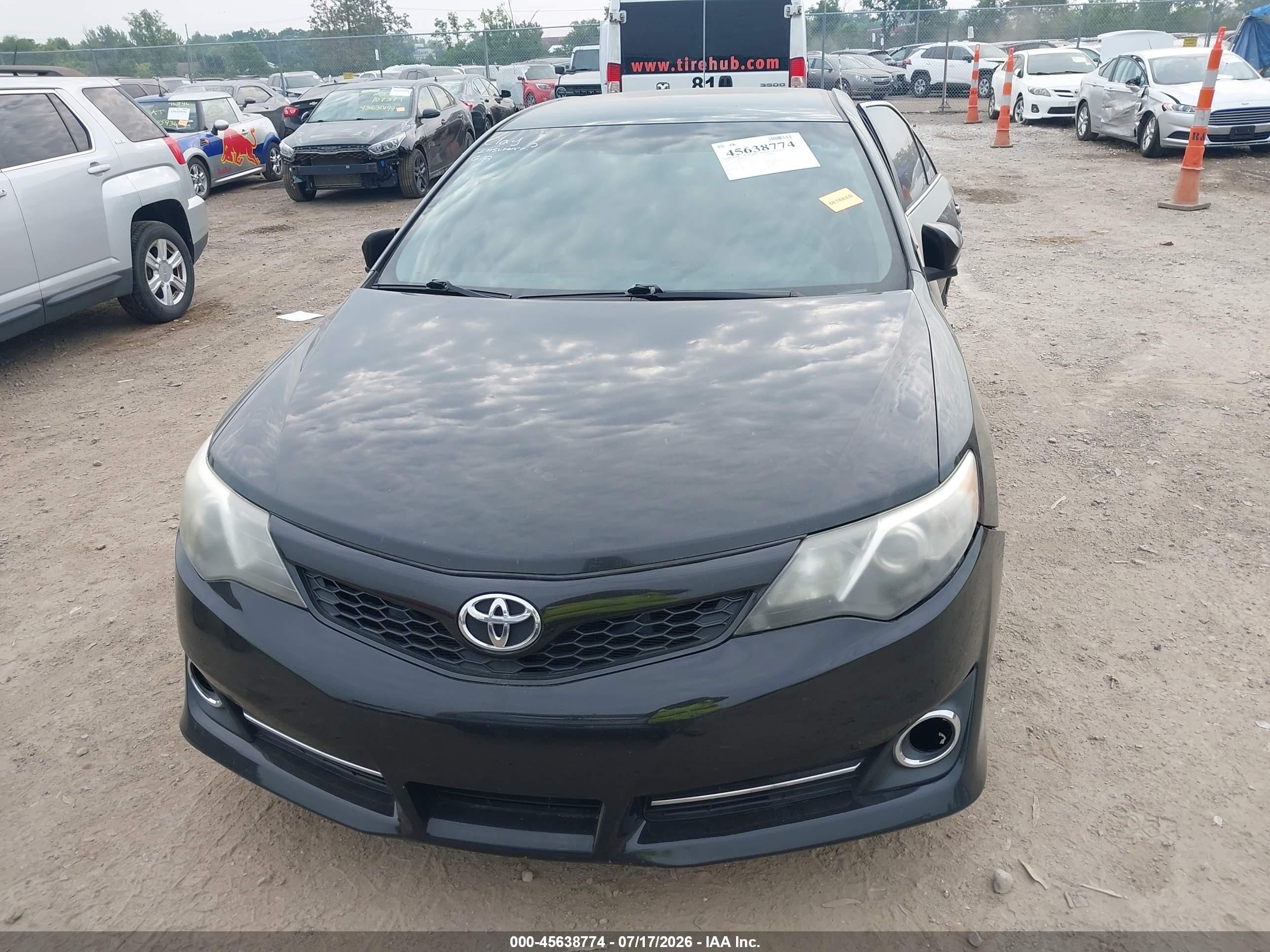 2014 Toyota Camry Se Черный vin: 4T1BF1FK8EU331233