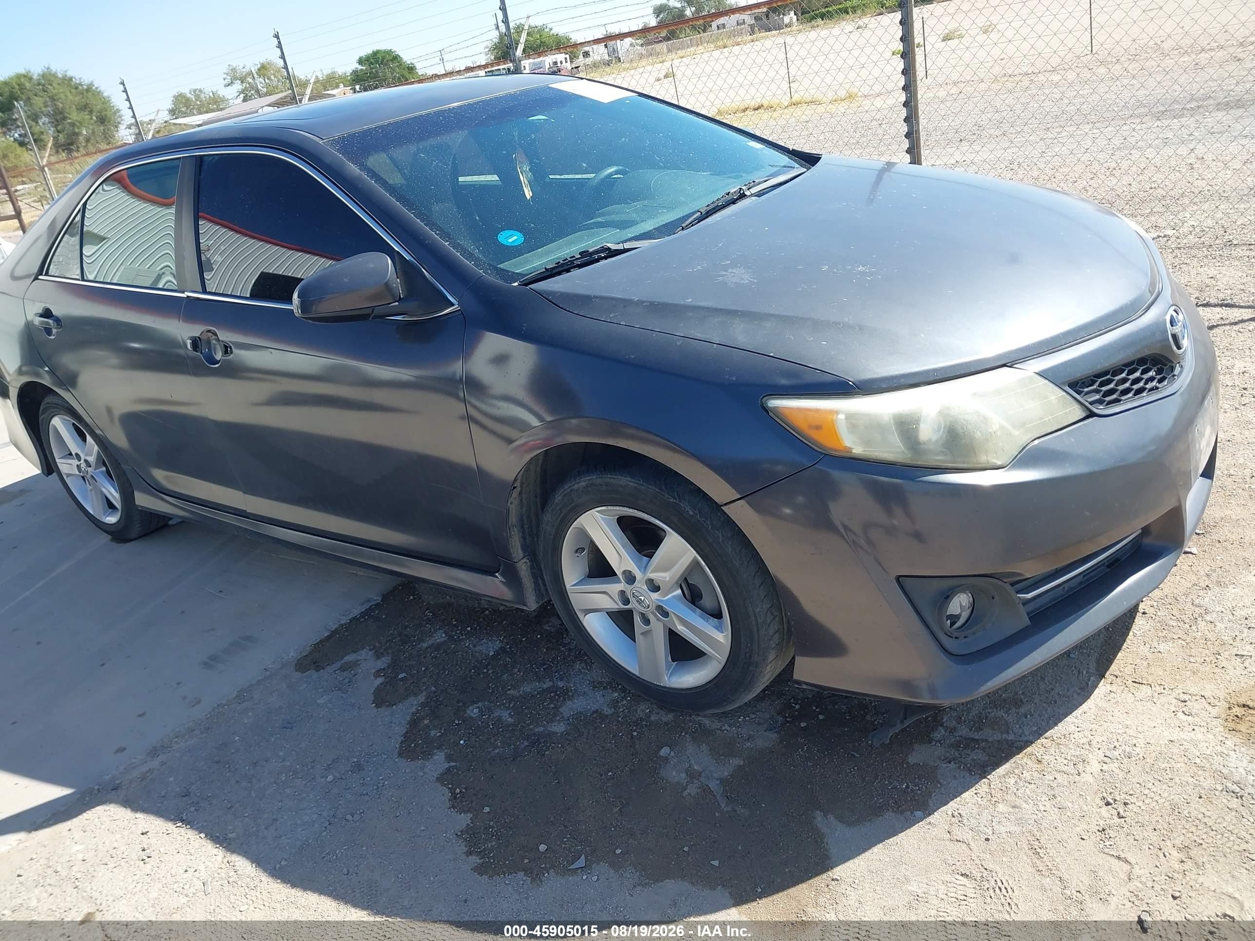 2014 Toyota Camry Se Sport Gray vin: 4T1BF1FK8EU333841