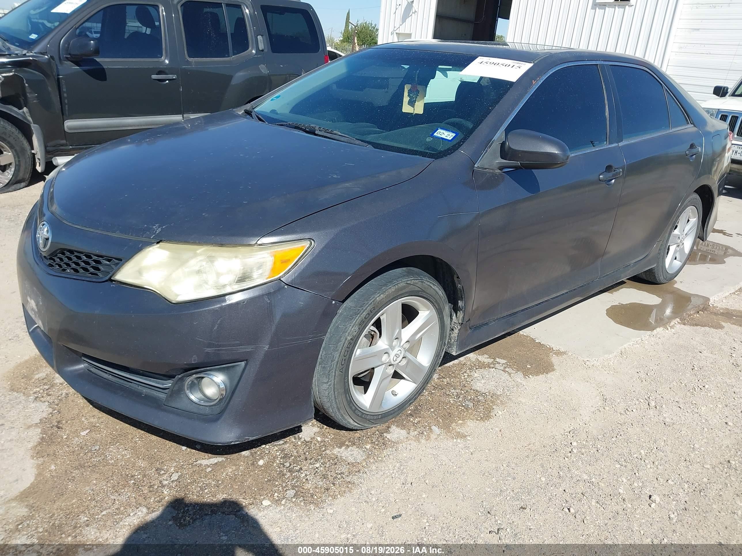 2014 Toyota Camry Se Sport Gray vin: 4T1BF1FK8EU333841