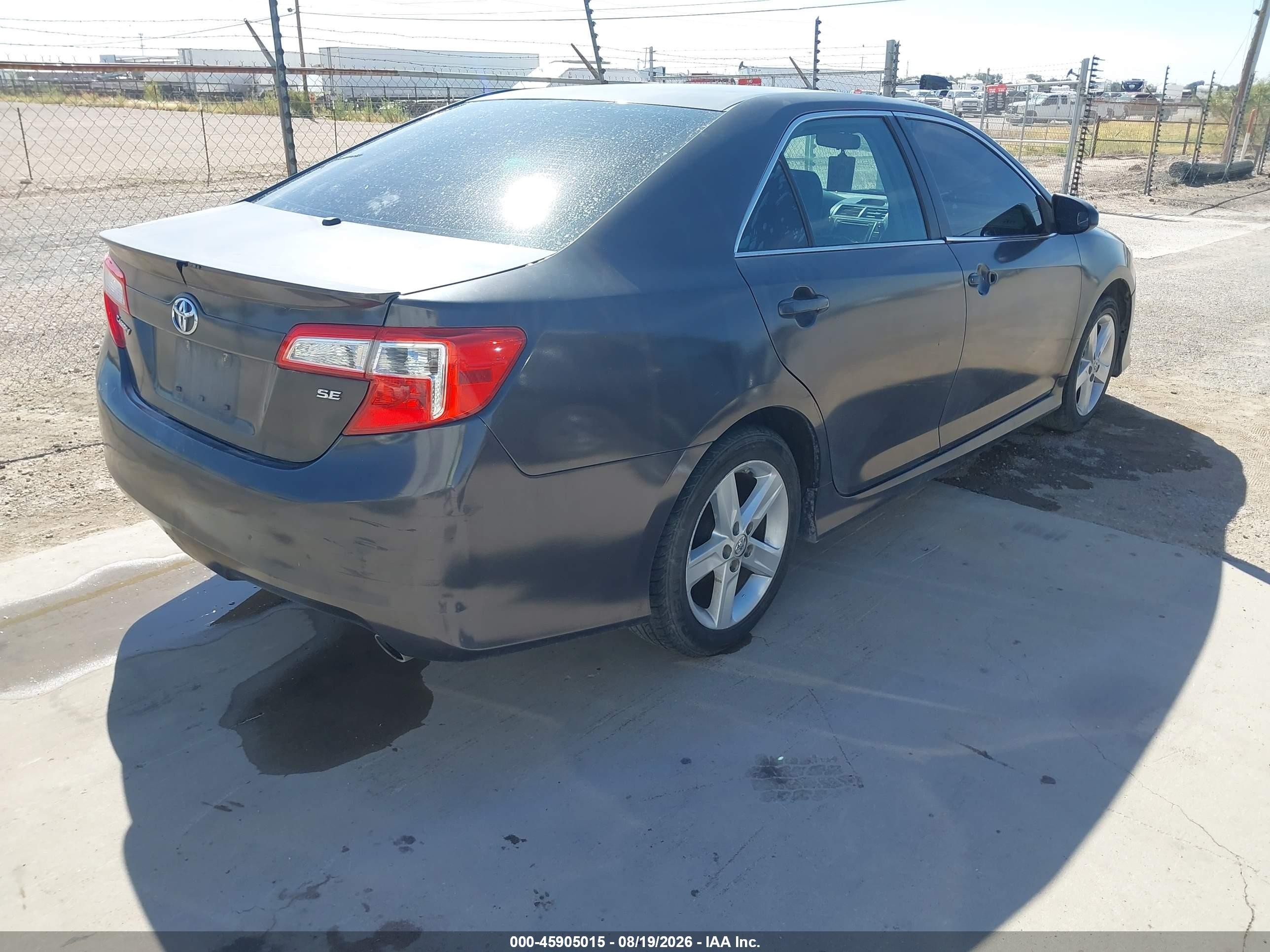 2014 Toyota Camry Se Sport Gray vin: 4T1BF1FK8EU333841