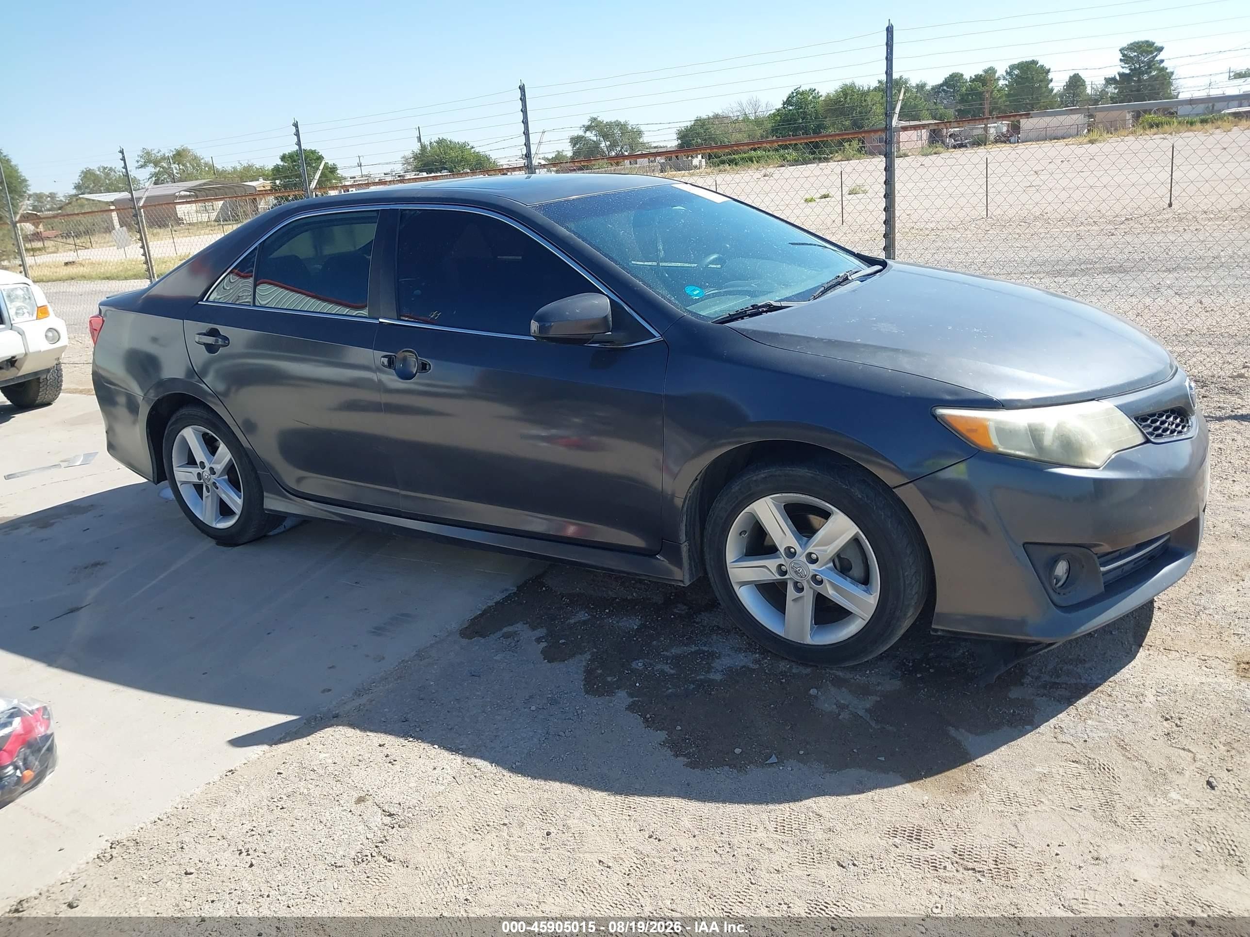 2014 Toyota Camry Se Sport Gray vin: 4T1BF1FK8EU333841