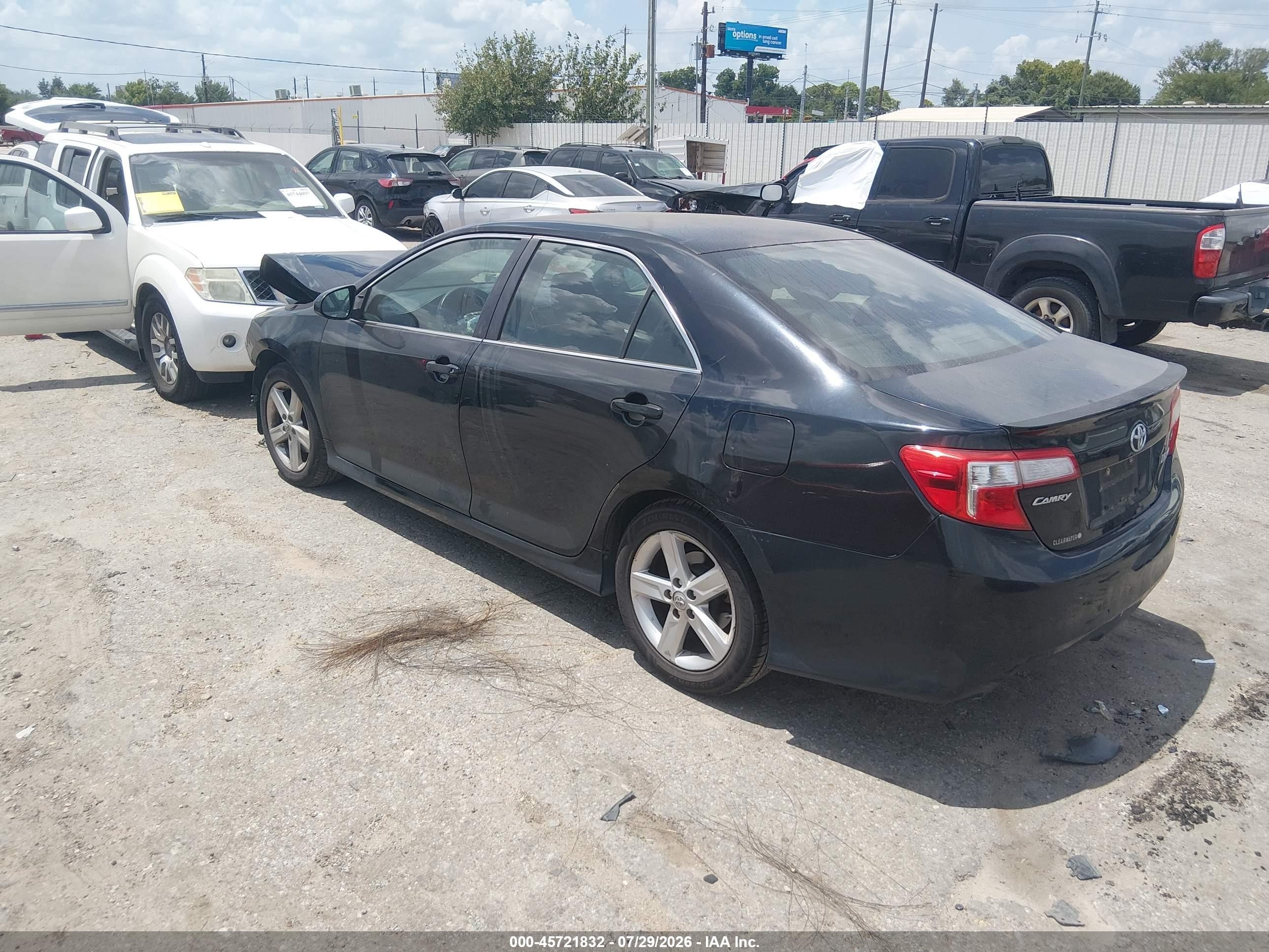 2014 Toyota Camry Se Black vin: 4T1BF1FK8EU335301