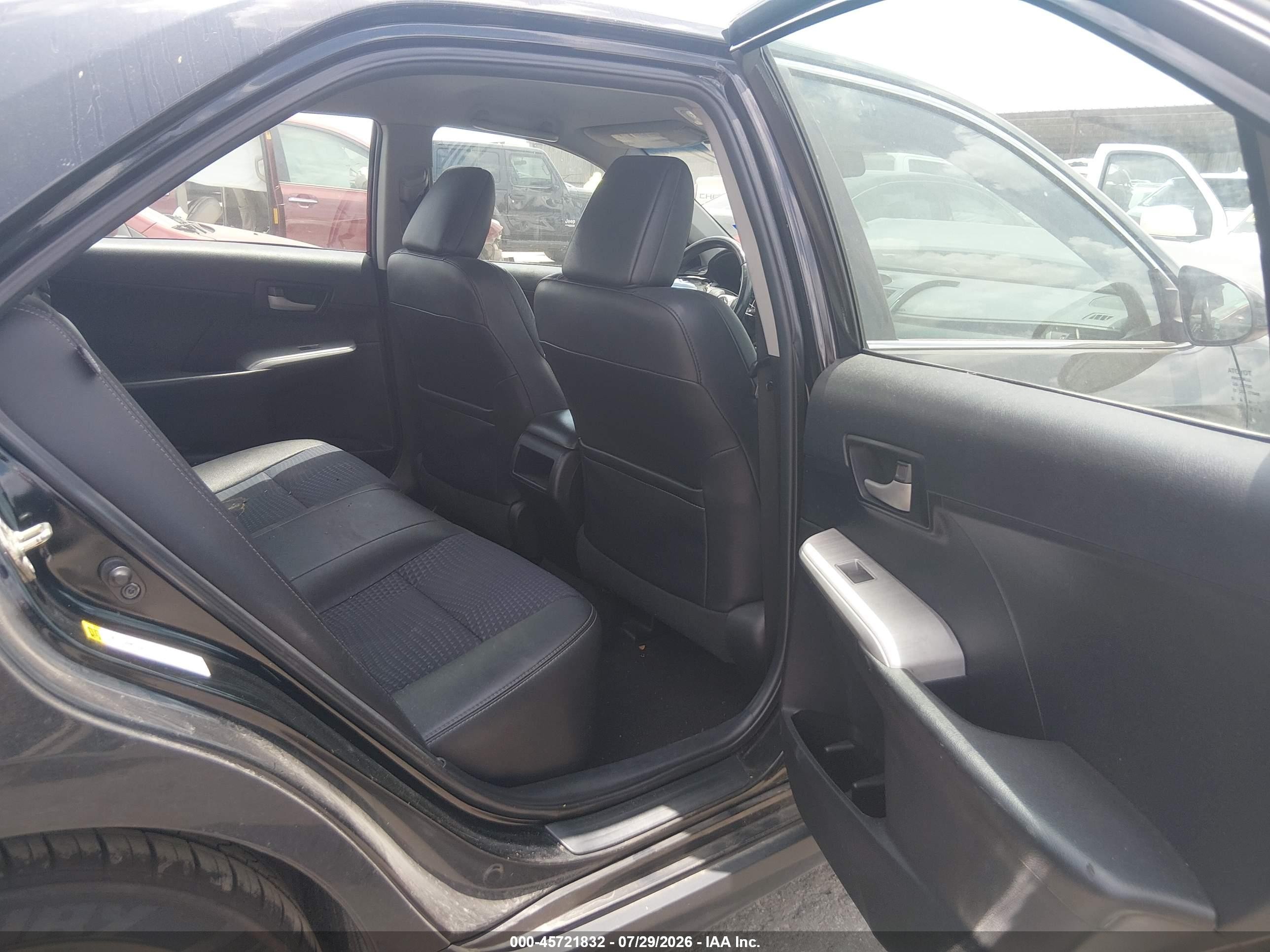 2014 Toyota Camry Se Black vin: 4T1BF1FK8EU335301