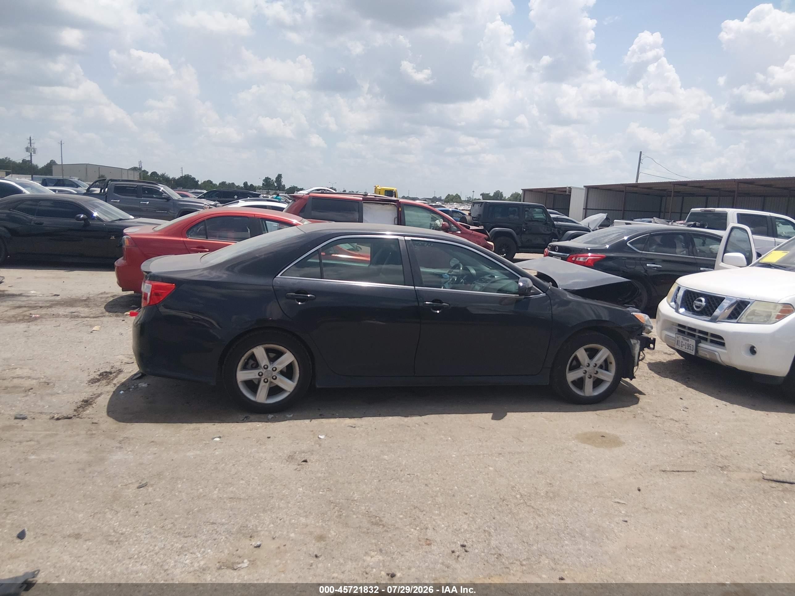 2014 Toyota Camry Se Black vin: 4T1BF1FK8EU335301