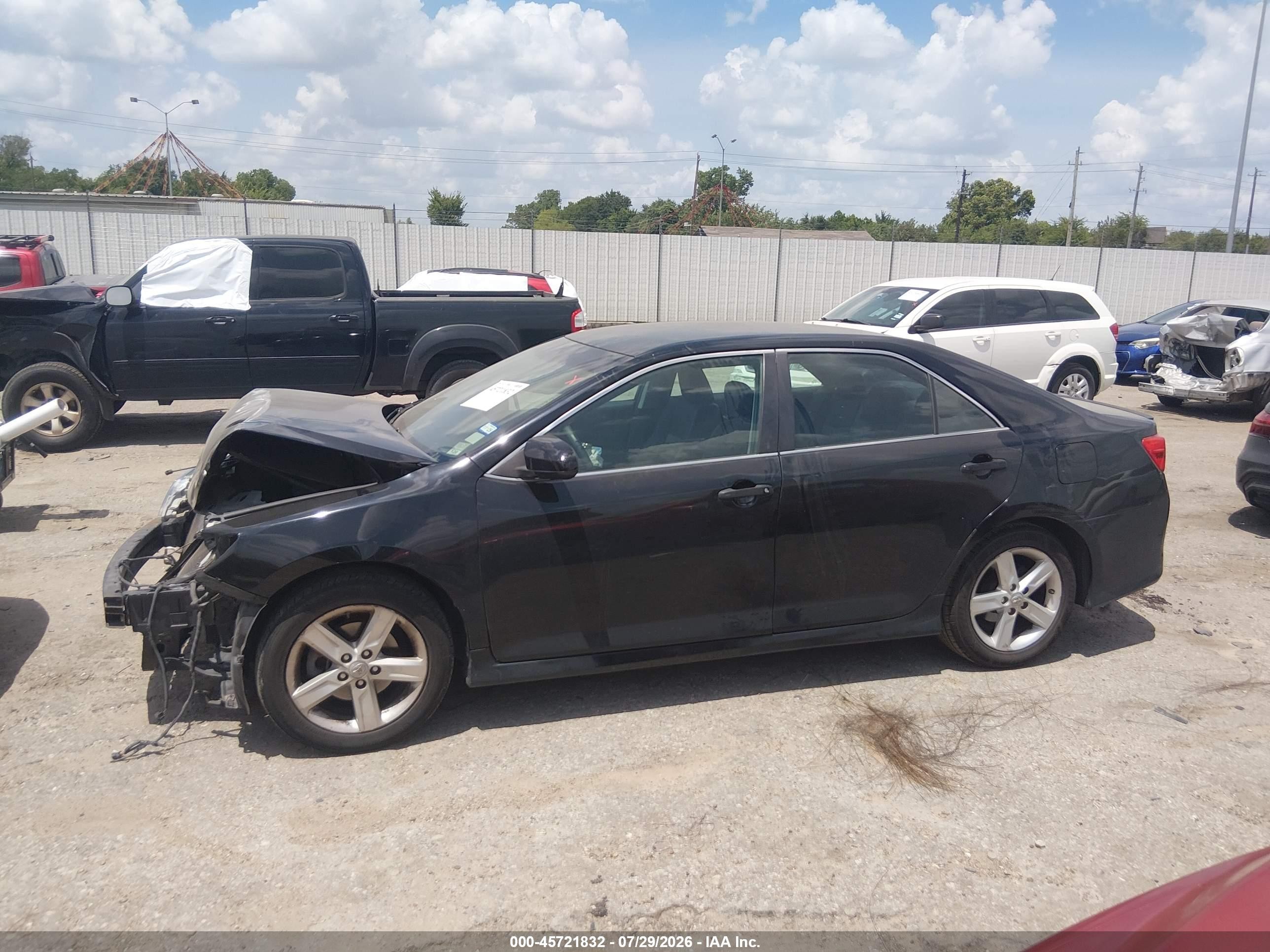 2014 Toyota Camry Se Black vin: 4T1BF1FK8EU335301
