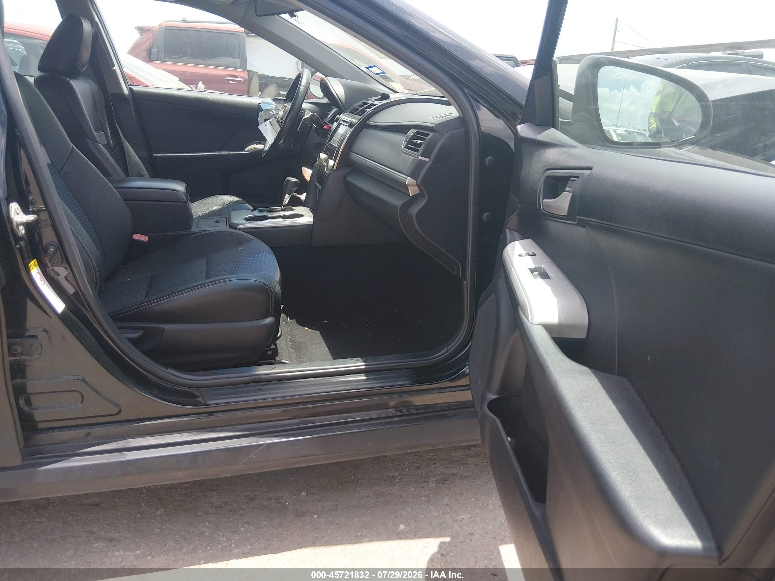2014 Toyota Camry Se Black vin: 4T1BF1FK8EU335301