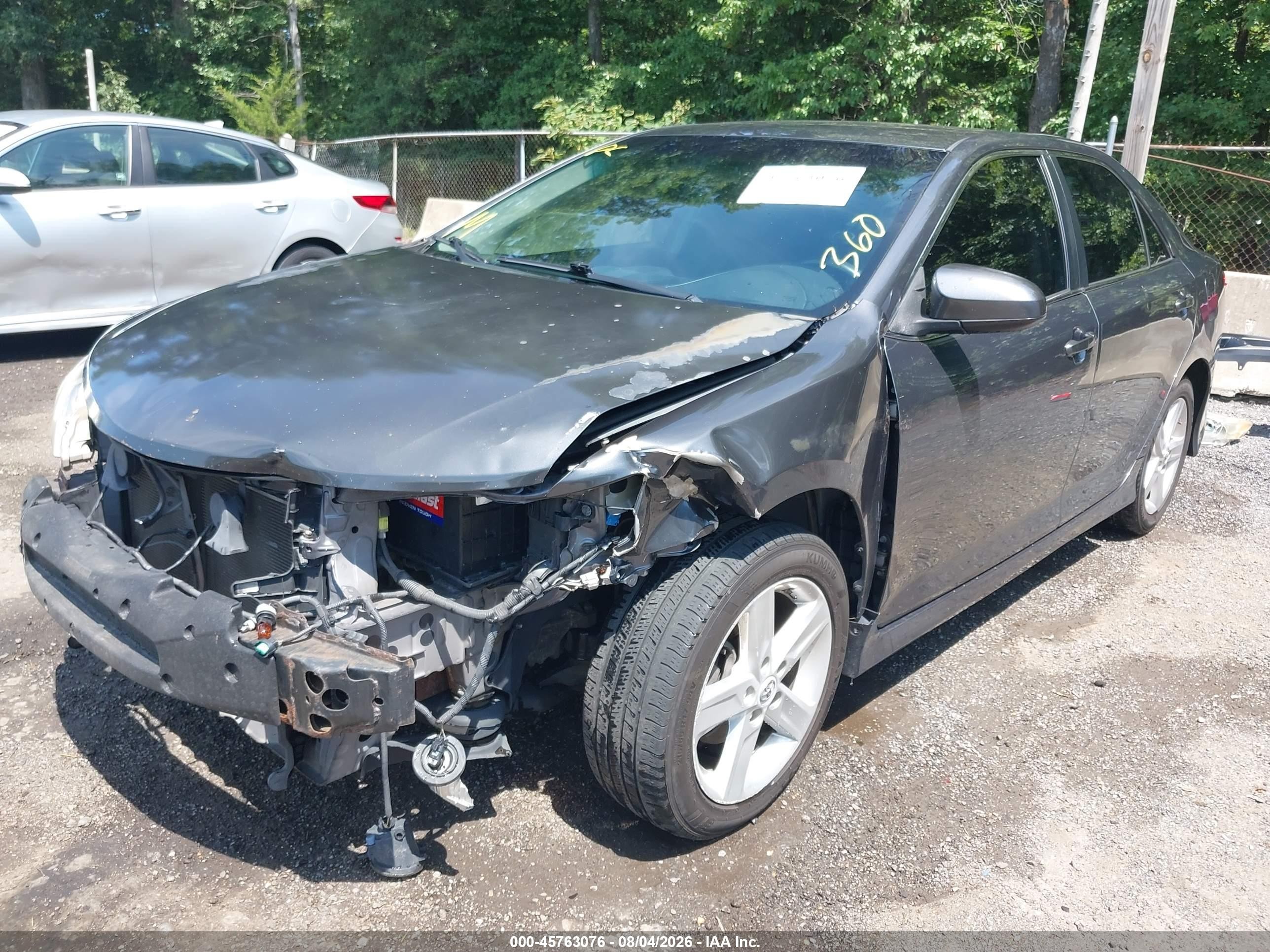 2014 Toyota Camry Se Gray vin: 4T1BF1FK8EU345858