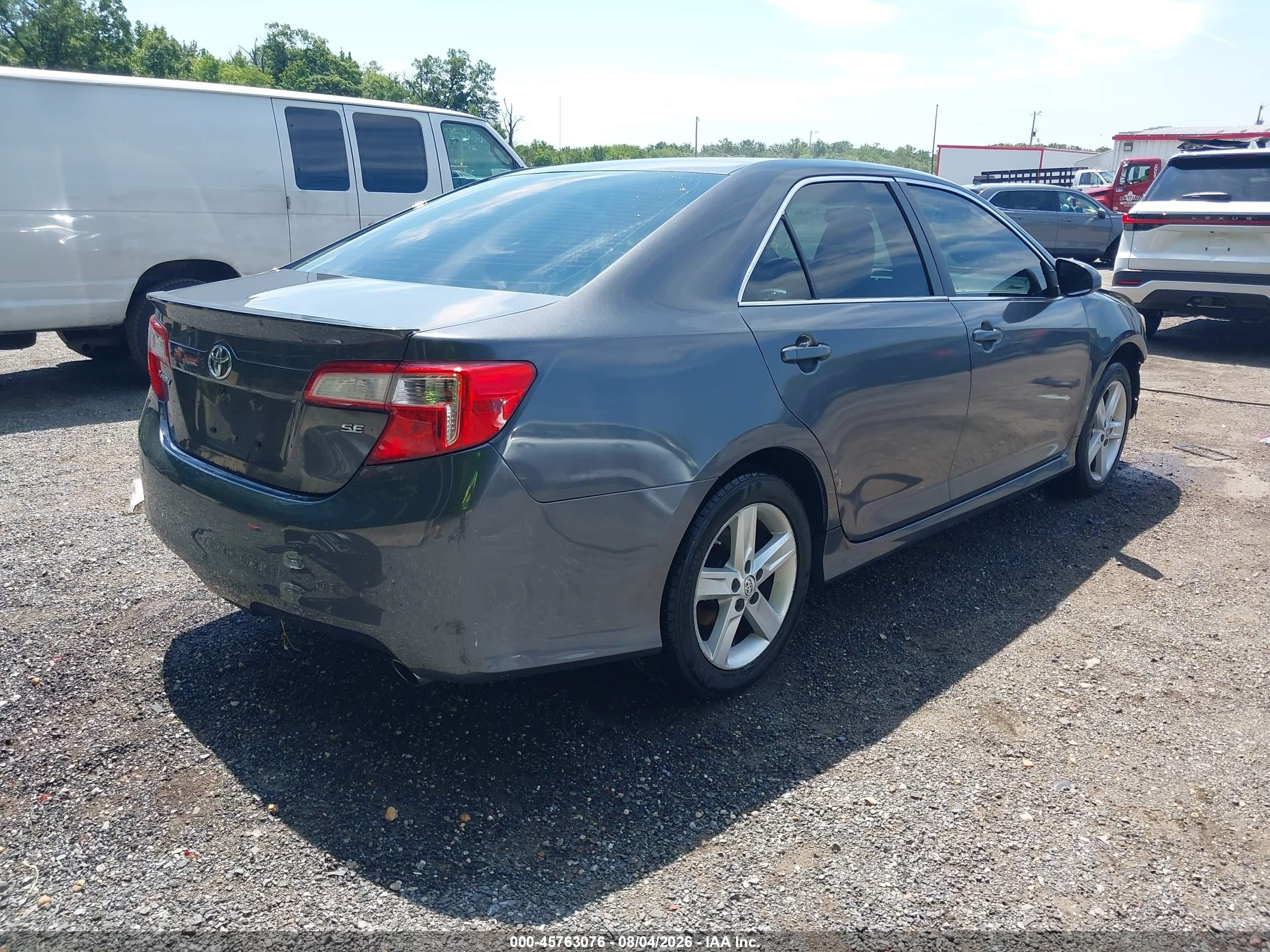 2014 Toyota Camry Se Gray vin: 4T1BF1FK8EU345858