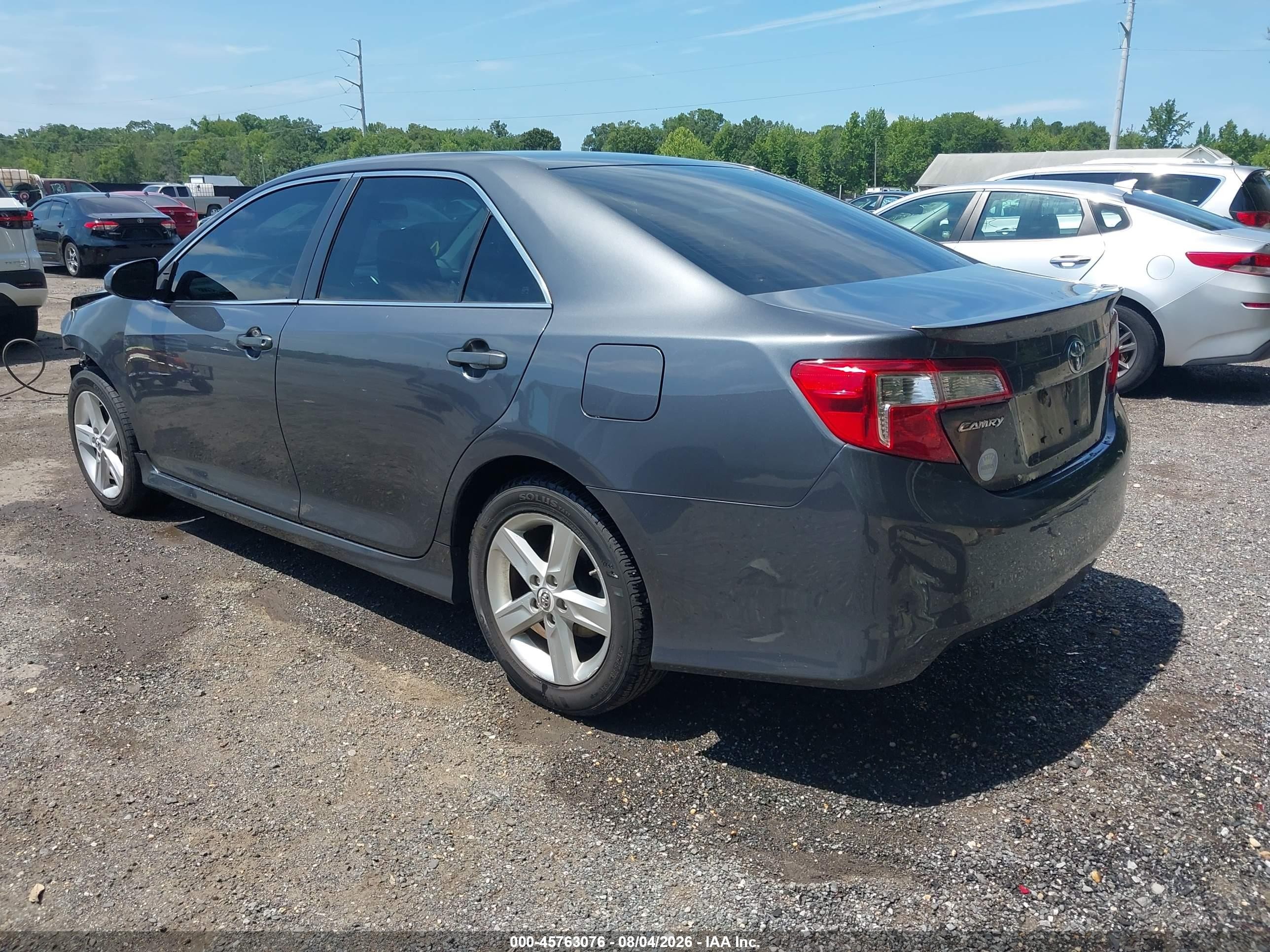 2014 Toyota Camry Se Gray vin: 4T1BF1FK8EU345858