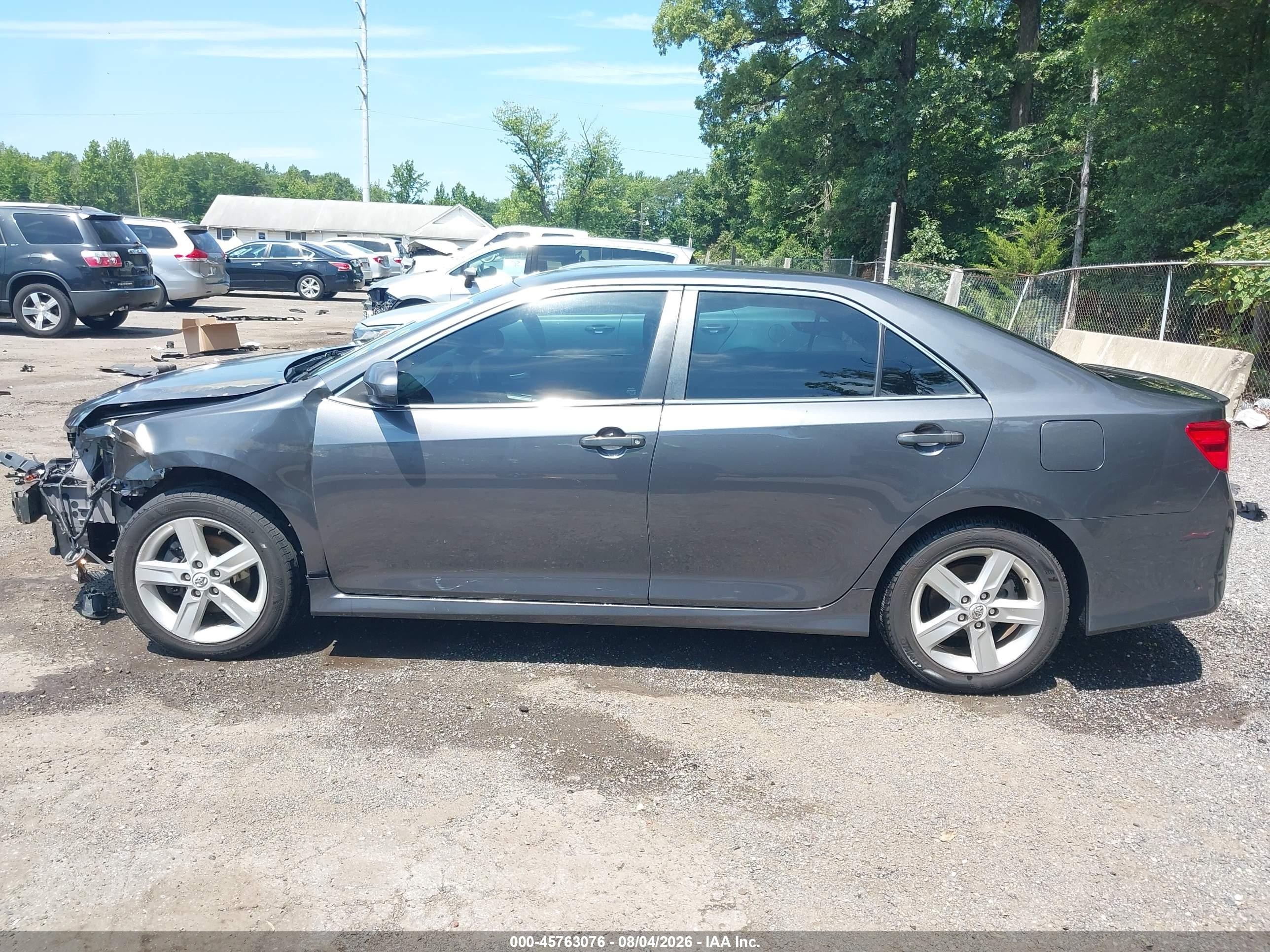 2014 Toyota Camry Se Gray vin: 4T1BF1FK8EU345858