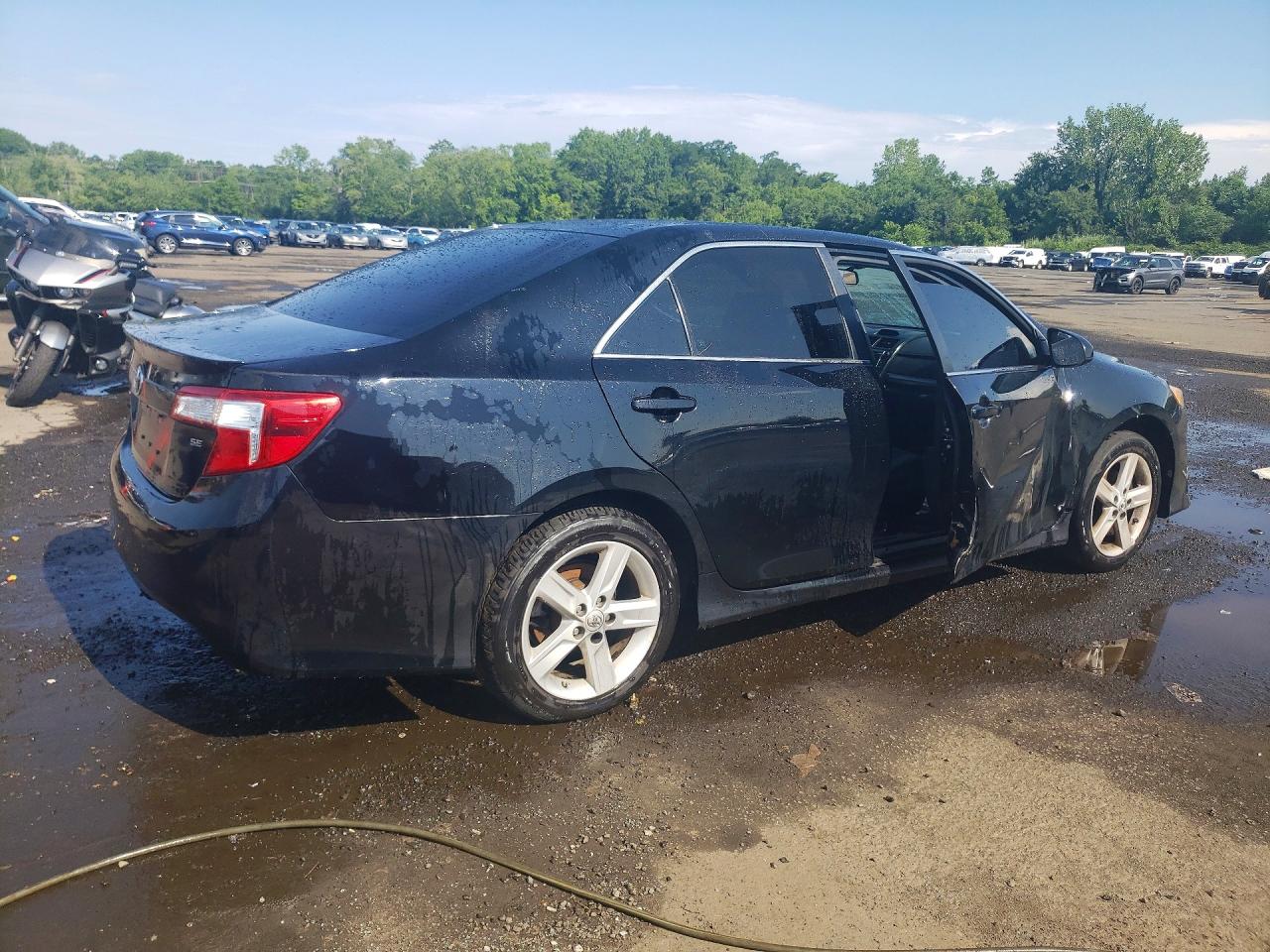 2014 Toyota Camry Se Black vin: 4T1BF1FK8EU347657