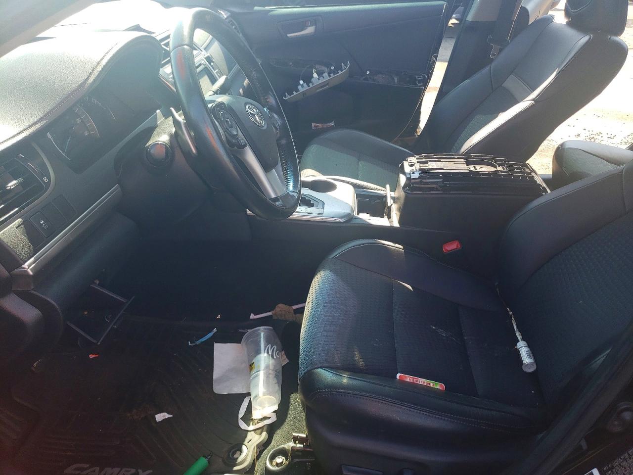 2014 Toyota Camry Se Black vin: 4T1BF1FK8EU347657