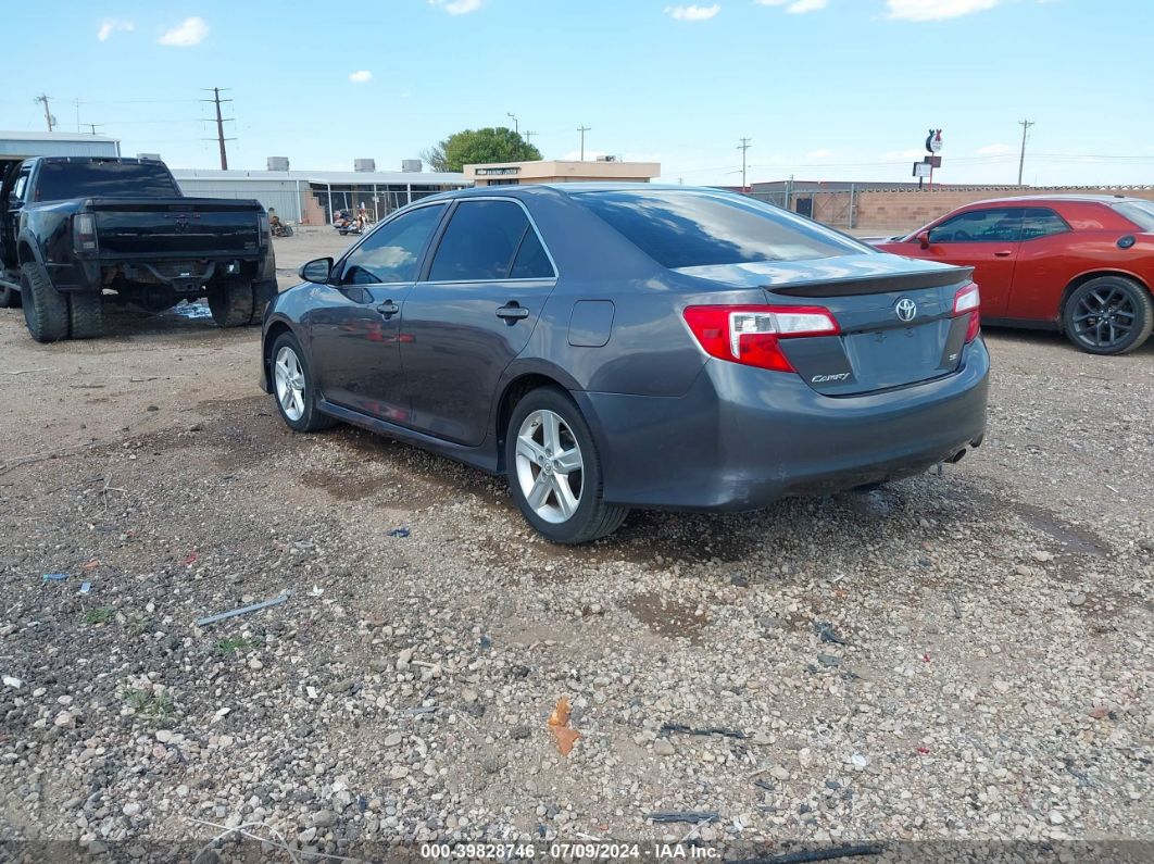 2014 Toyota Camry Se Gray vin: 4T1BF1FK8EU380805