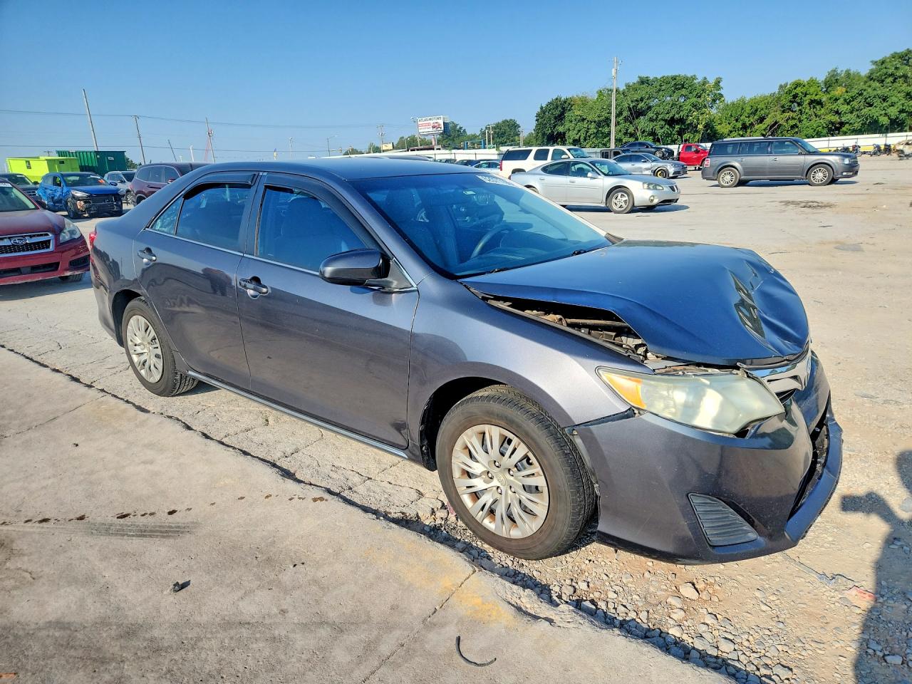 2014 Toyota Camry Le Gray vin: 4T1BF1FK8EU395160