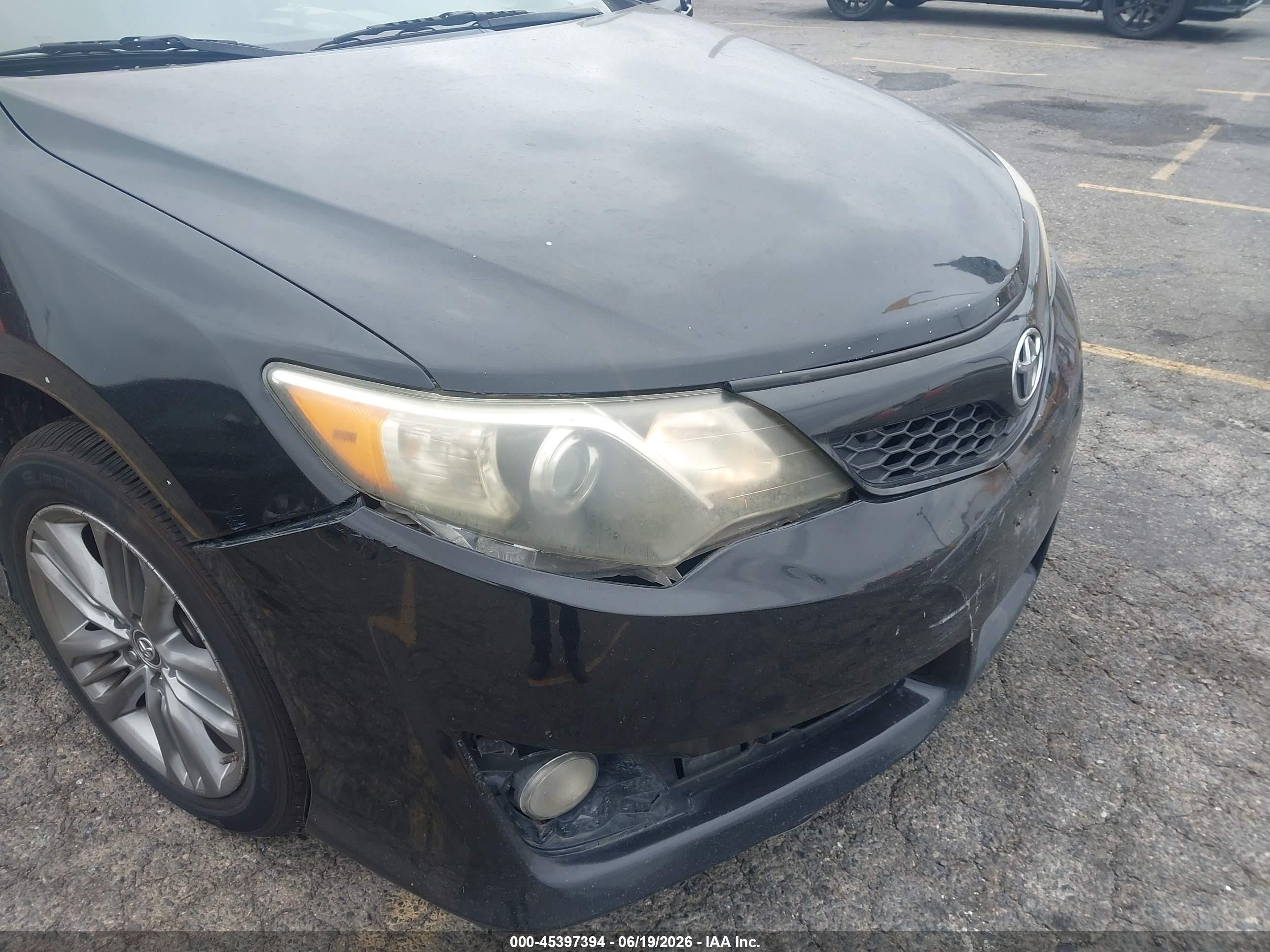 2014 Toyota Camry Se Black vin: 4T1BF1FK8EU433602