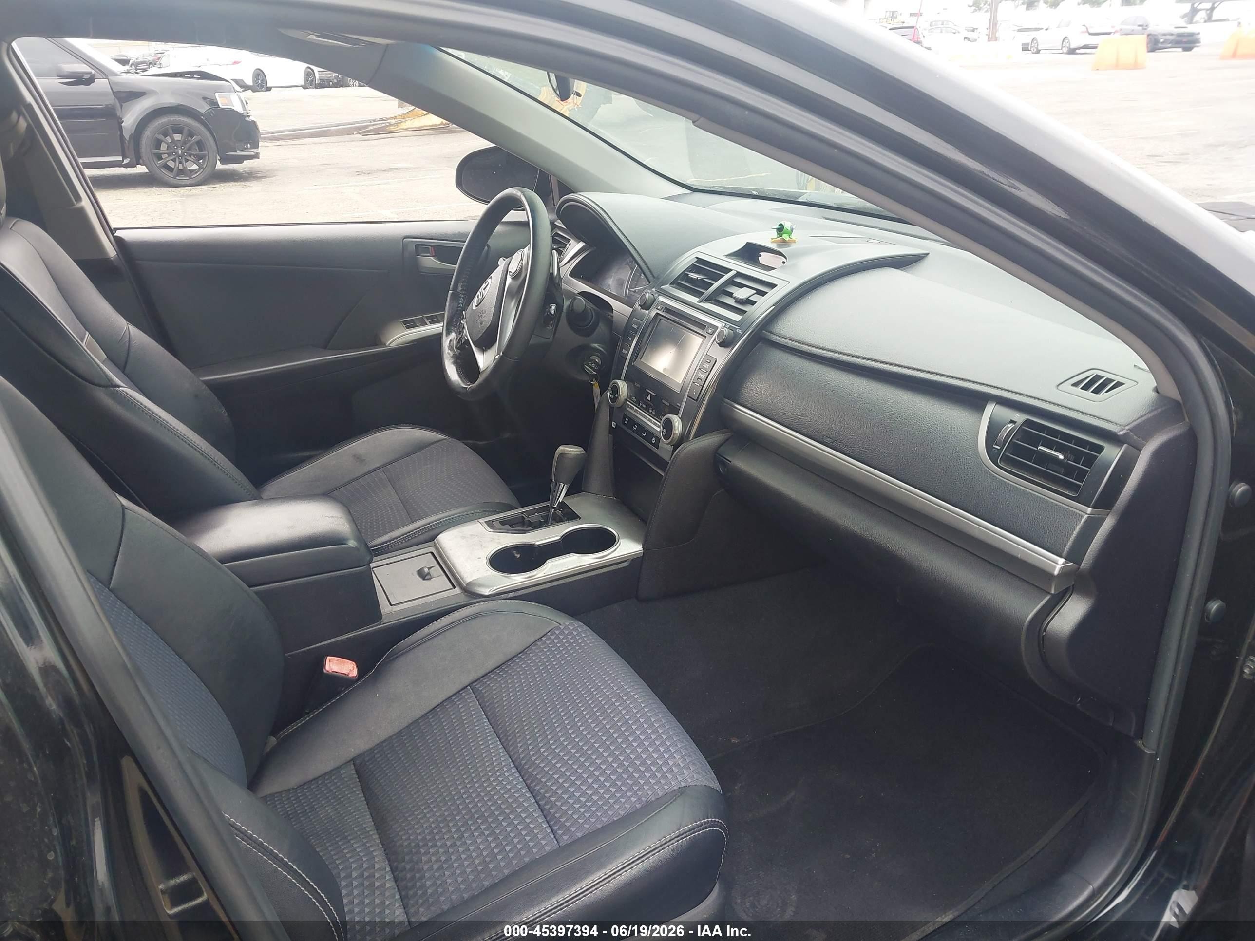 2014 Toyota Camry Se Black vin: 4T1BF1FK8EU433602