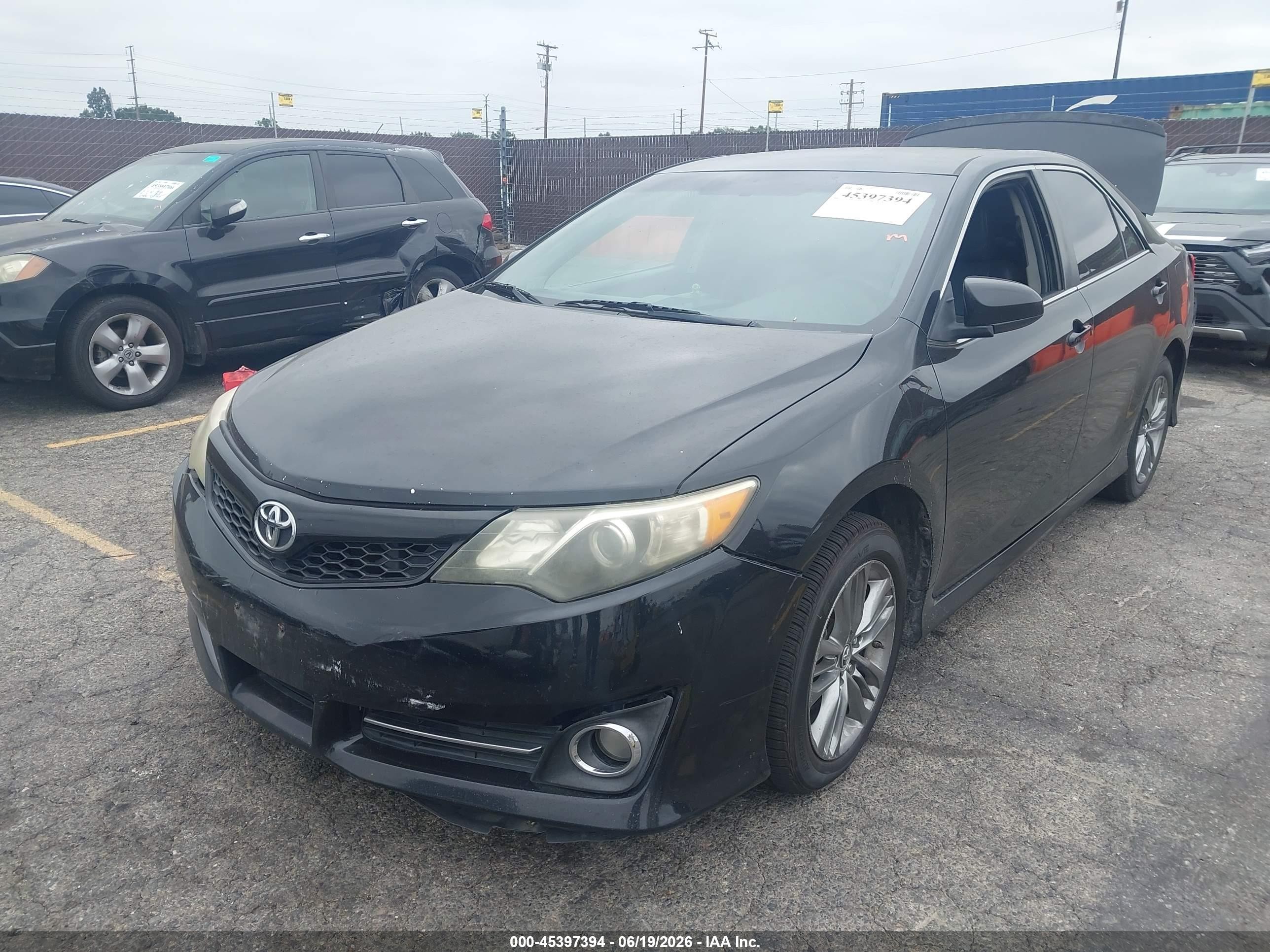 2014 Toyota Camry Se Black vin: 4T1BF1FK8EU433602