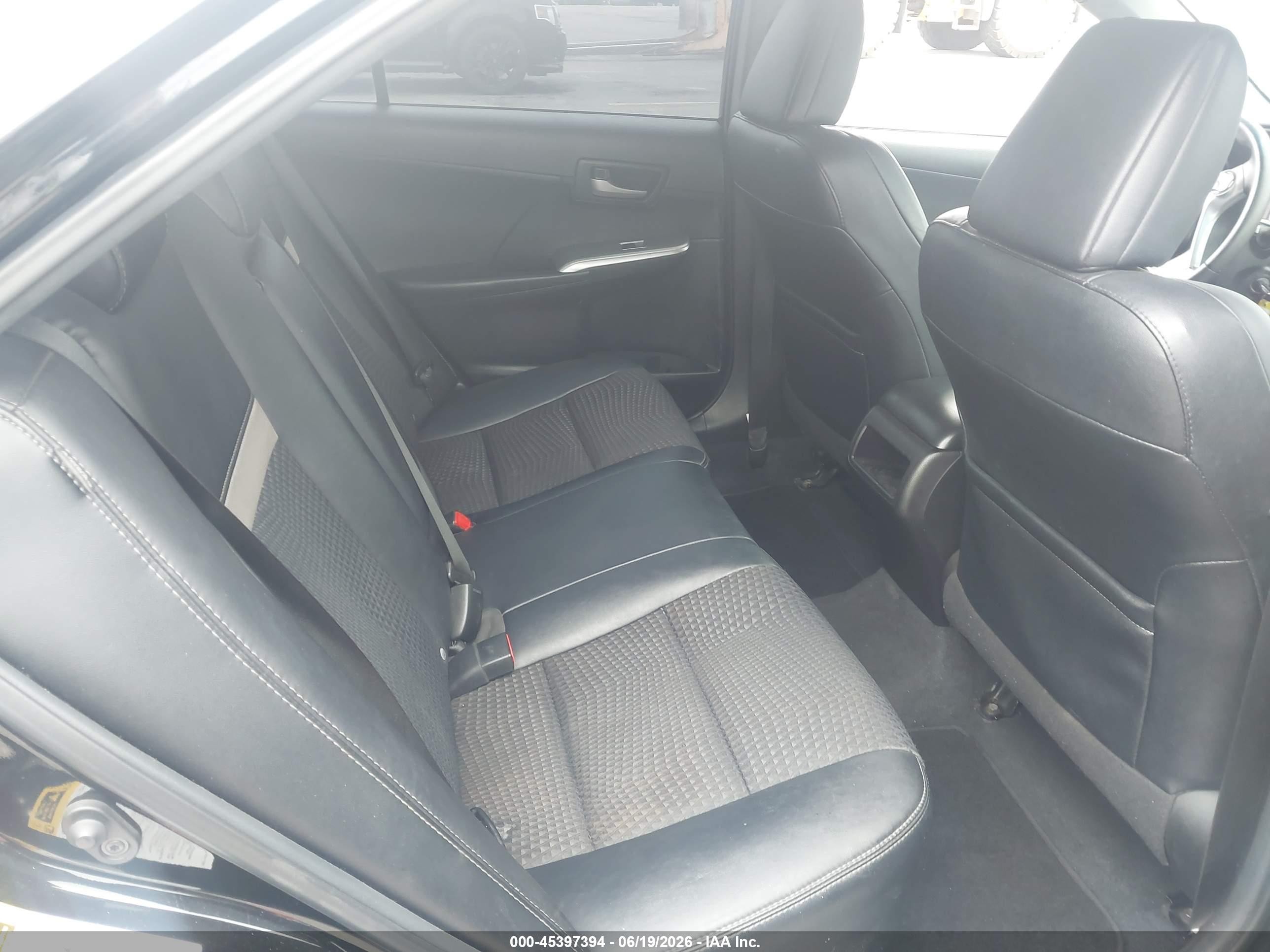 2014 Toyota Camry Se Black vin: 4T1BF1FK8EU433602