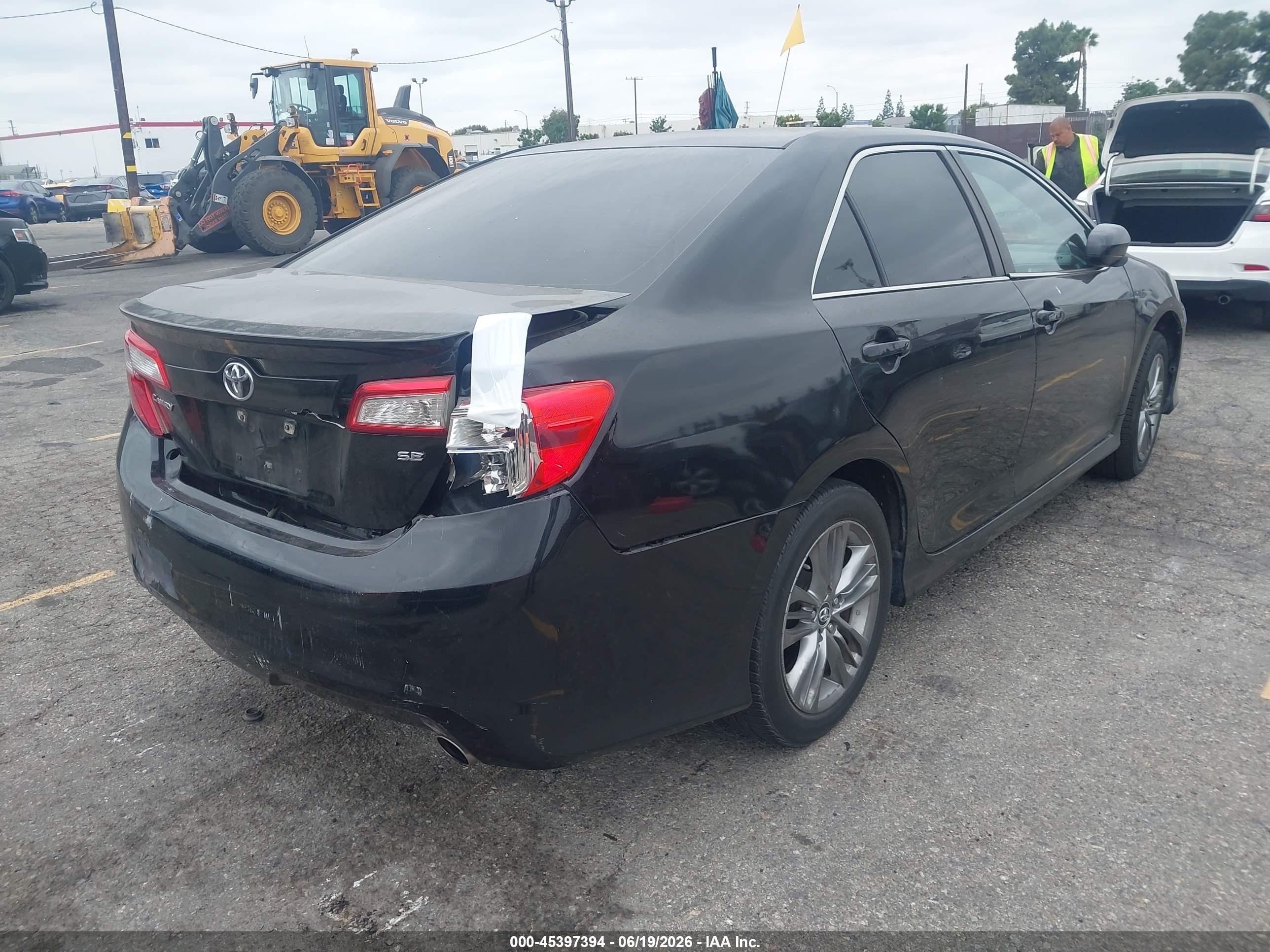 2014 Toyota Camry Se Black vin: 4T1BF1FK8EU433602