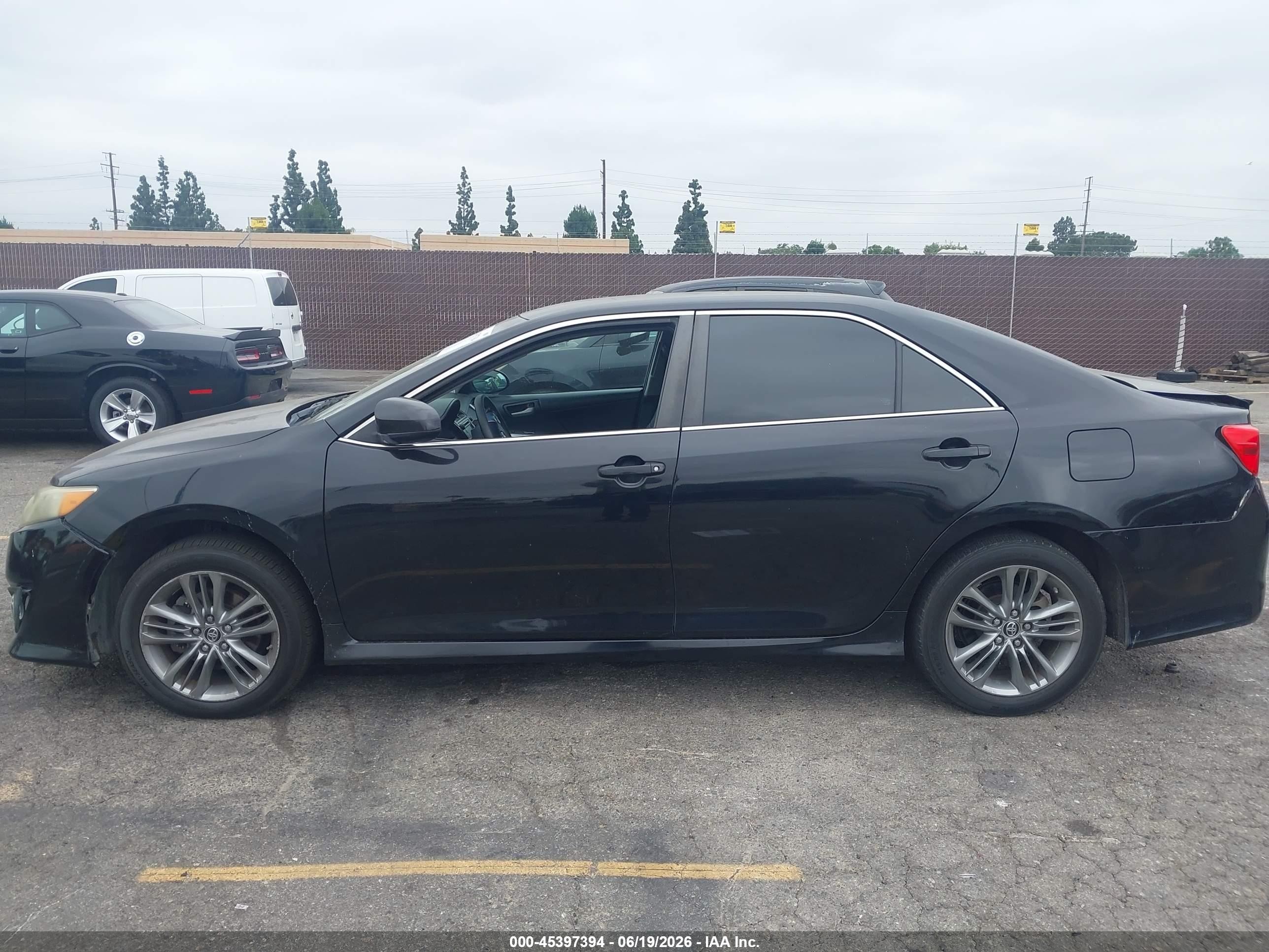 2014 Toyota Camry Se Black vin: 4T1BF1FK8EU433602