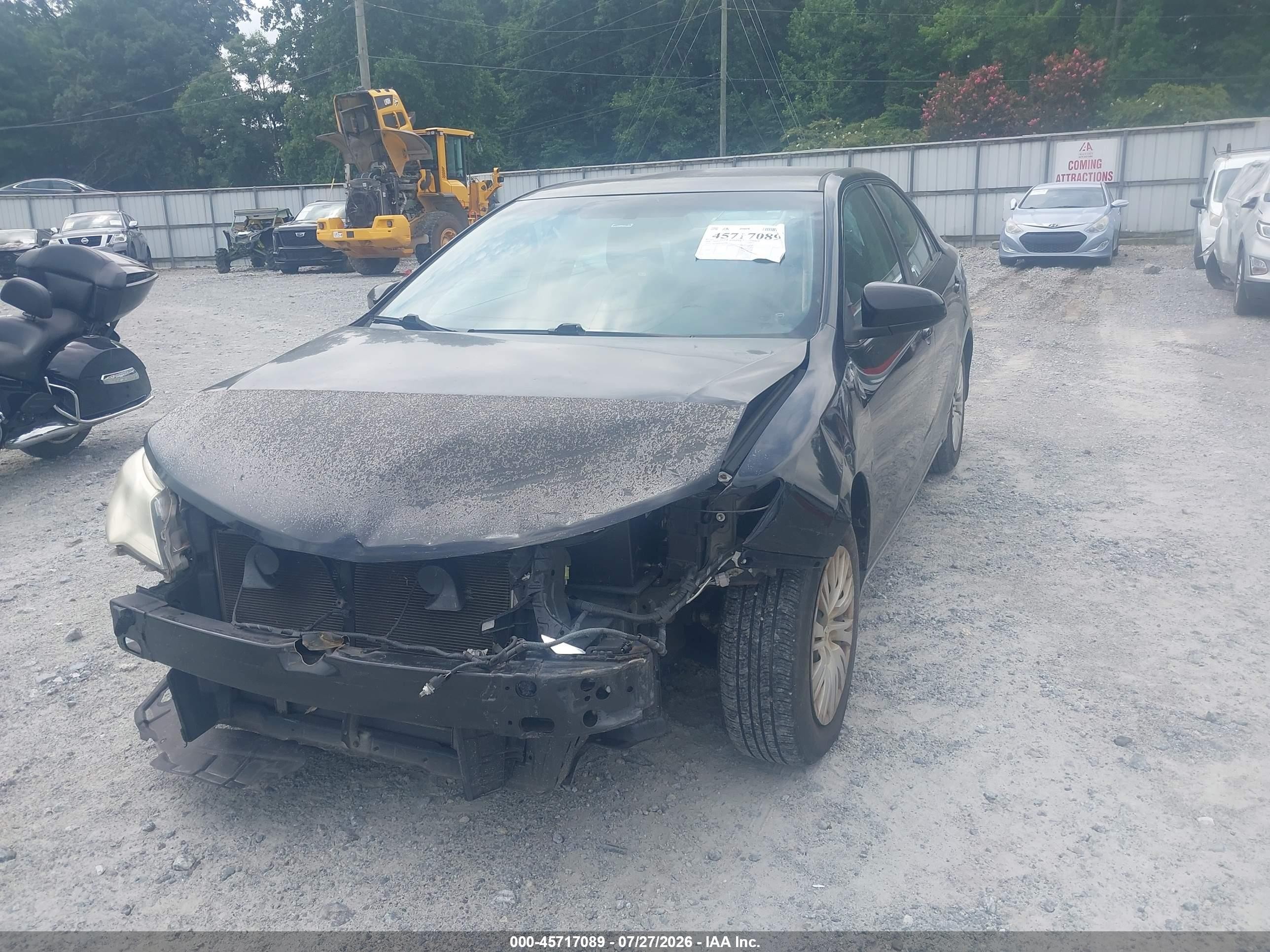 2014 Toyota Camry Le Черный vin: 4T1BF1FK8EU435706